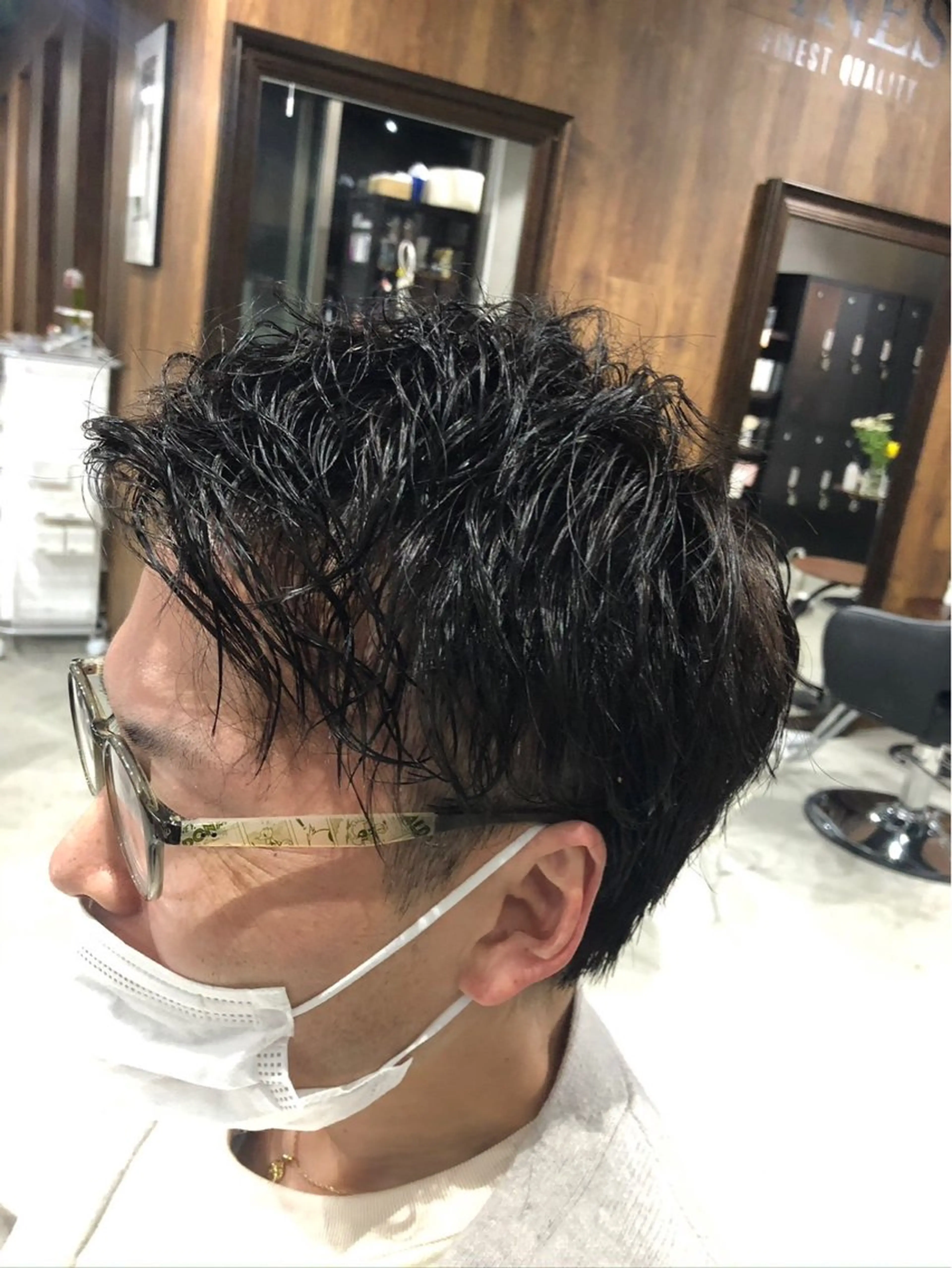 ショート メンズ カット パーマ GRAPE VINES港南台店所属・鈴木 小百合のヘアスタイル