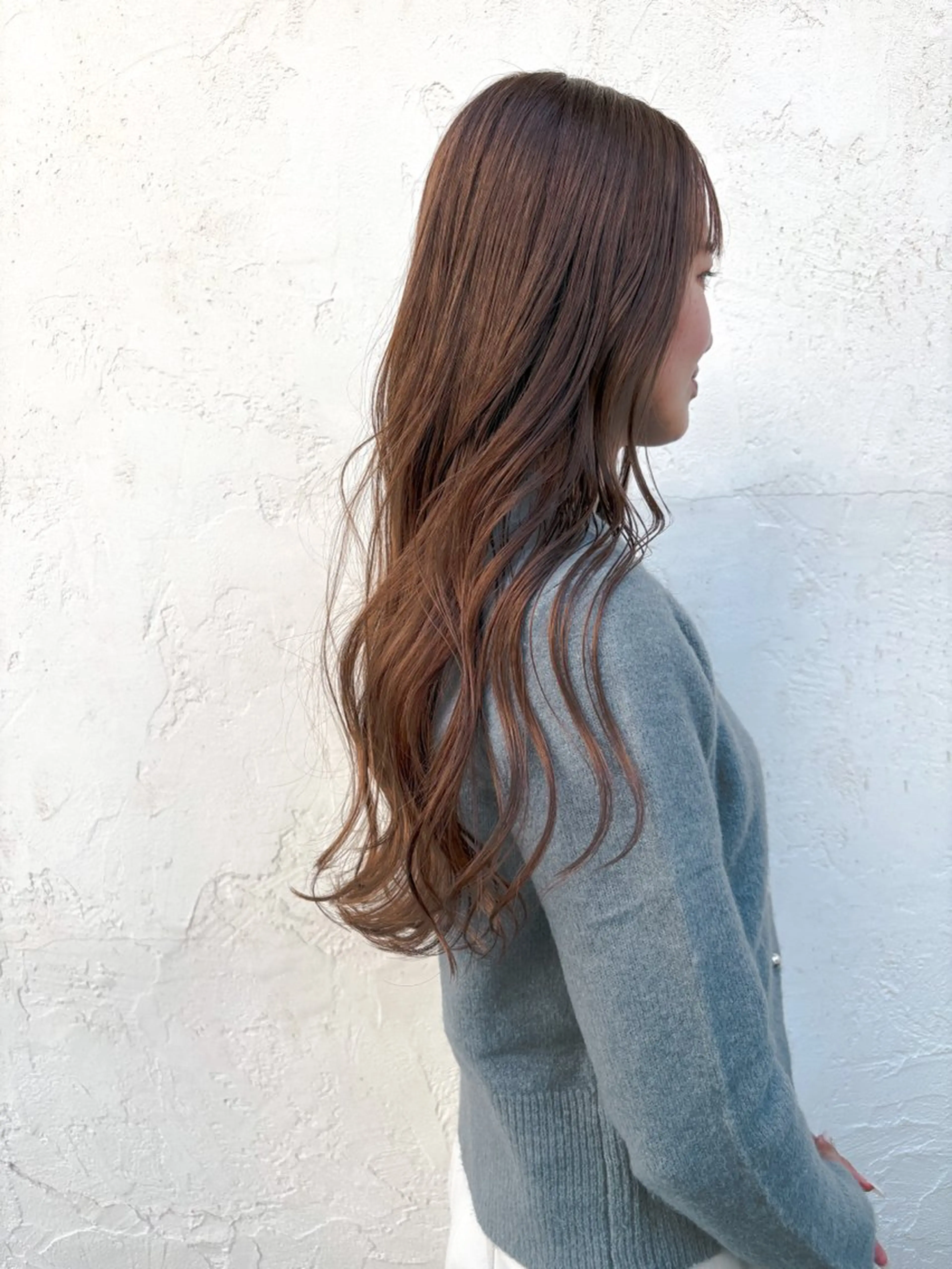 ロング カラー ヘアアレンジ カット ヘアカラー トリートメント ヘアセット ブリーチなしで透明感 艶カラー【Ryo】のヘアスタイル