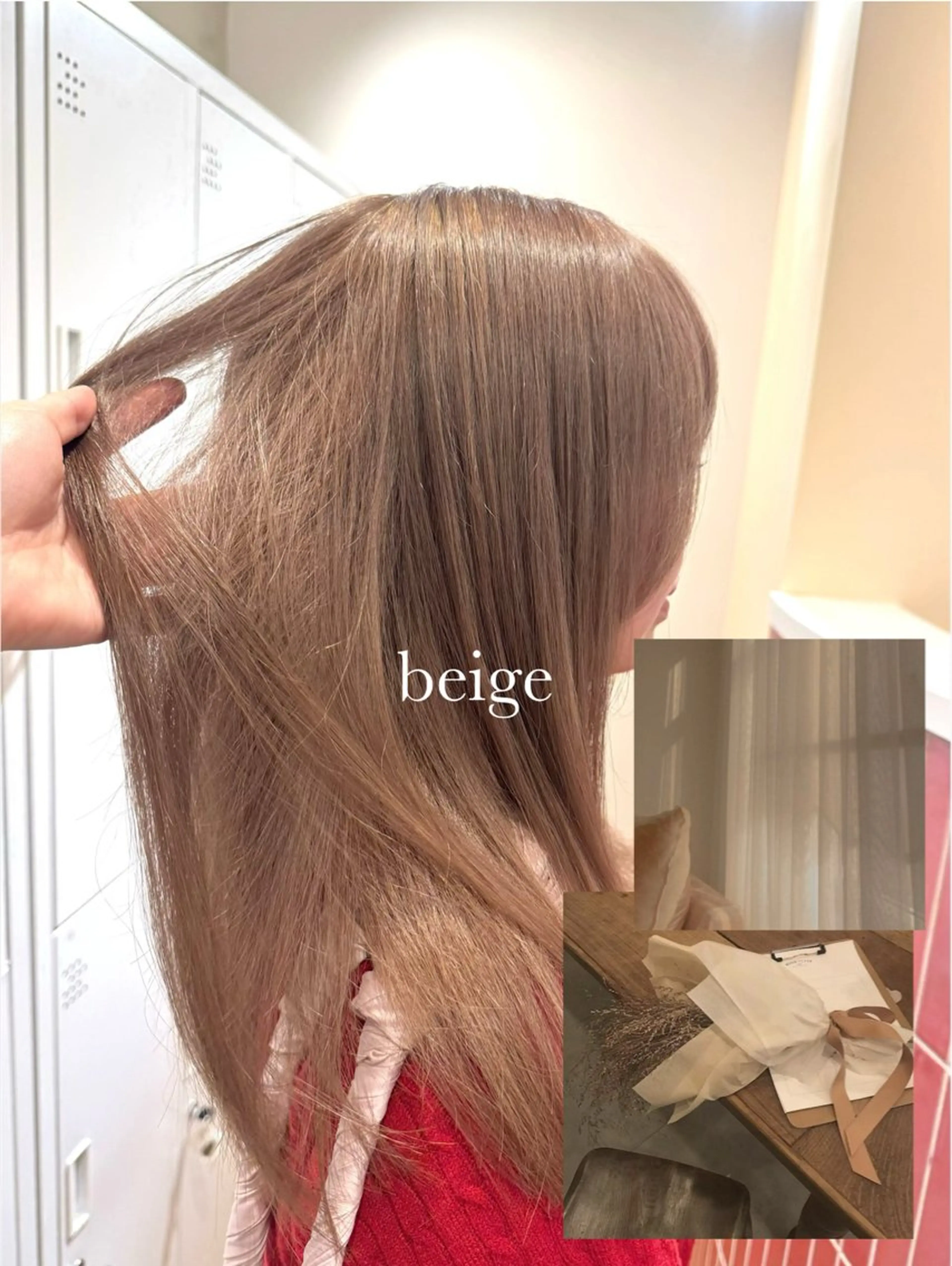 ミディアム カラー ヘアカラー 🫧髪質改善/Wカラ ー 暖色 🌸桜🌸のヘアスタイル