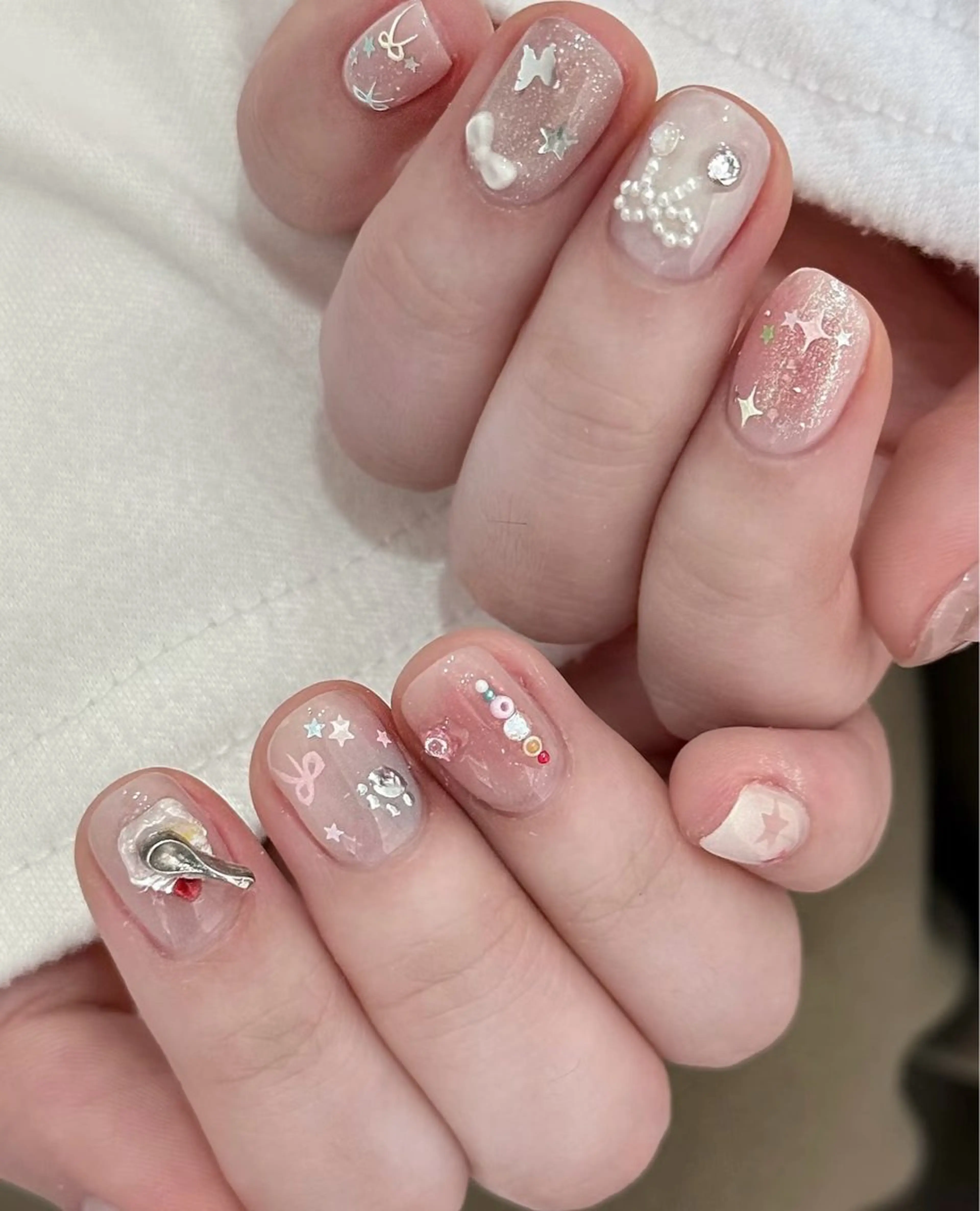 ネイル アートネイル フレンチネイル マグネットネイル ミラーネイル オフィスネイル ハンドネイル Blossom nail【ブラソンネイル】所属・Blossom nail_Yuniのネイルデザイン