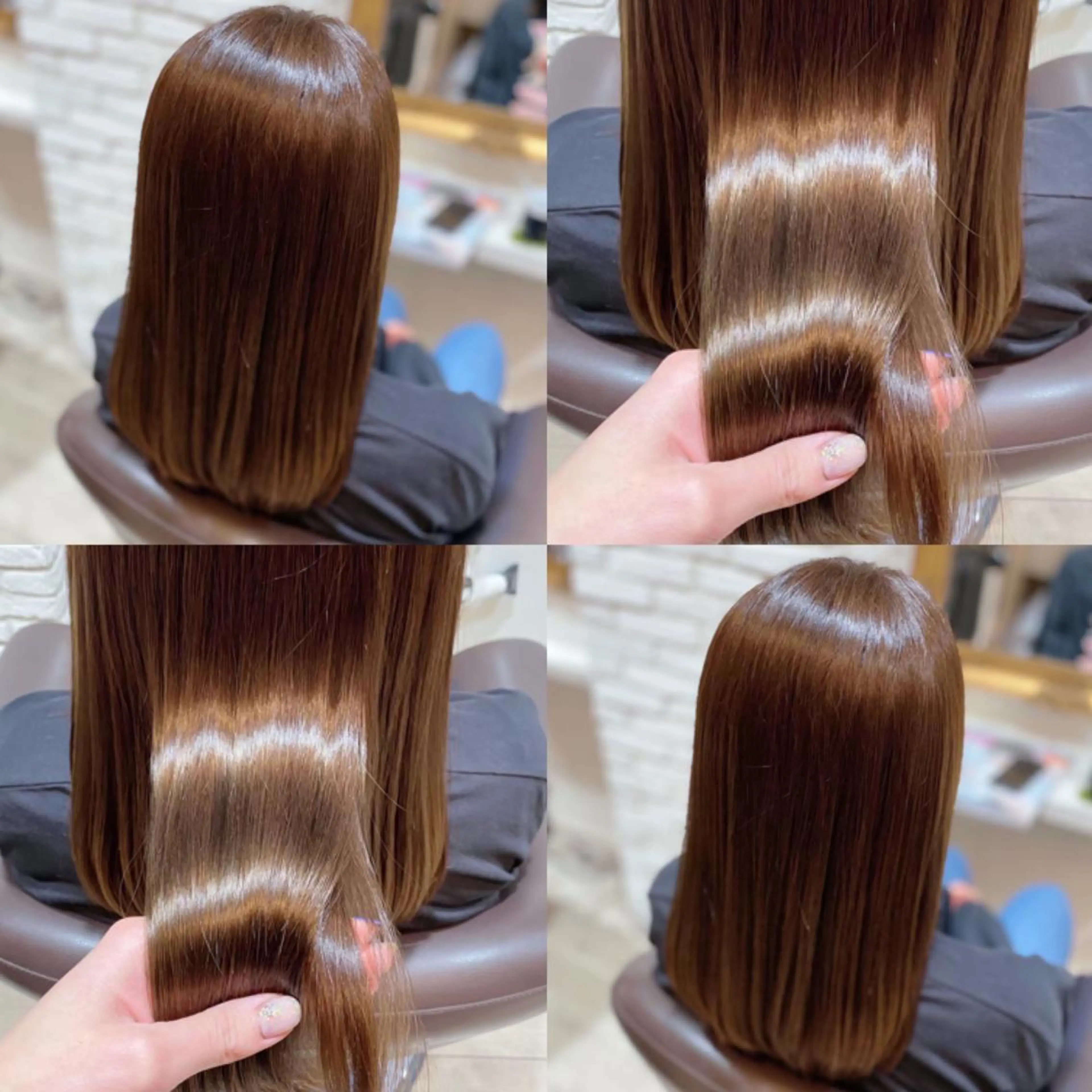 ミディアム カラー ヘアアレンジ カット トリートメント 🦋韓国ヘア 坂本 菜摘🦋のヘアスタイル