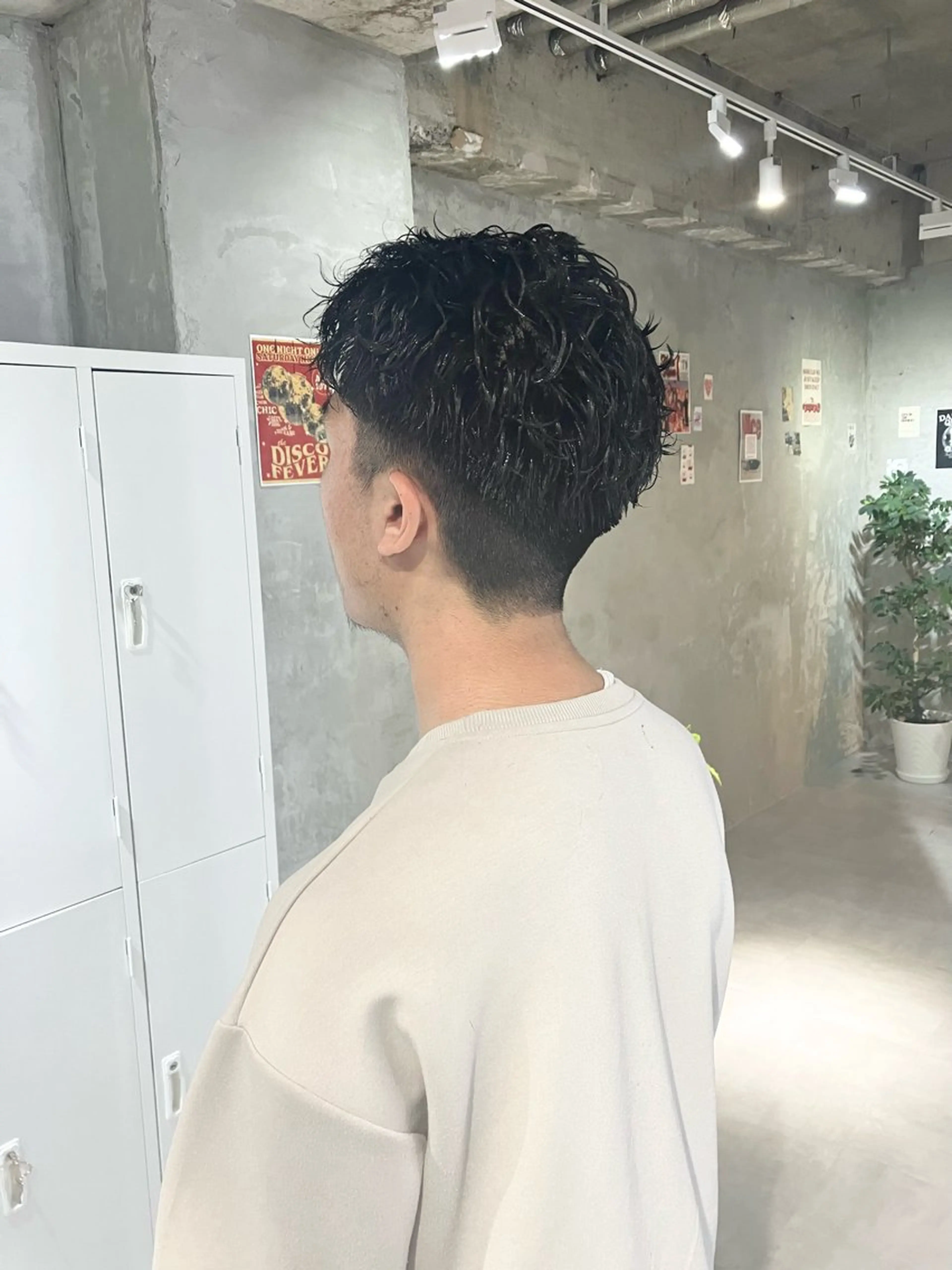 ショート パーマ メンズ メンズパーマ カット パーマ トリートメント door white hideのヘアスタイル