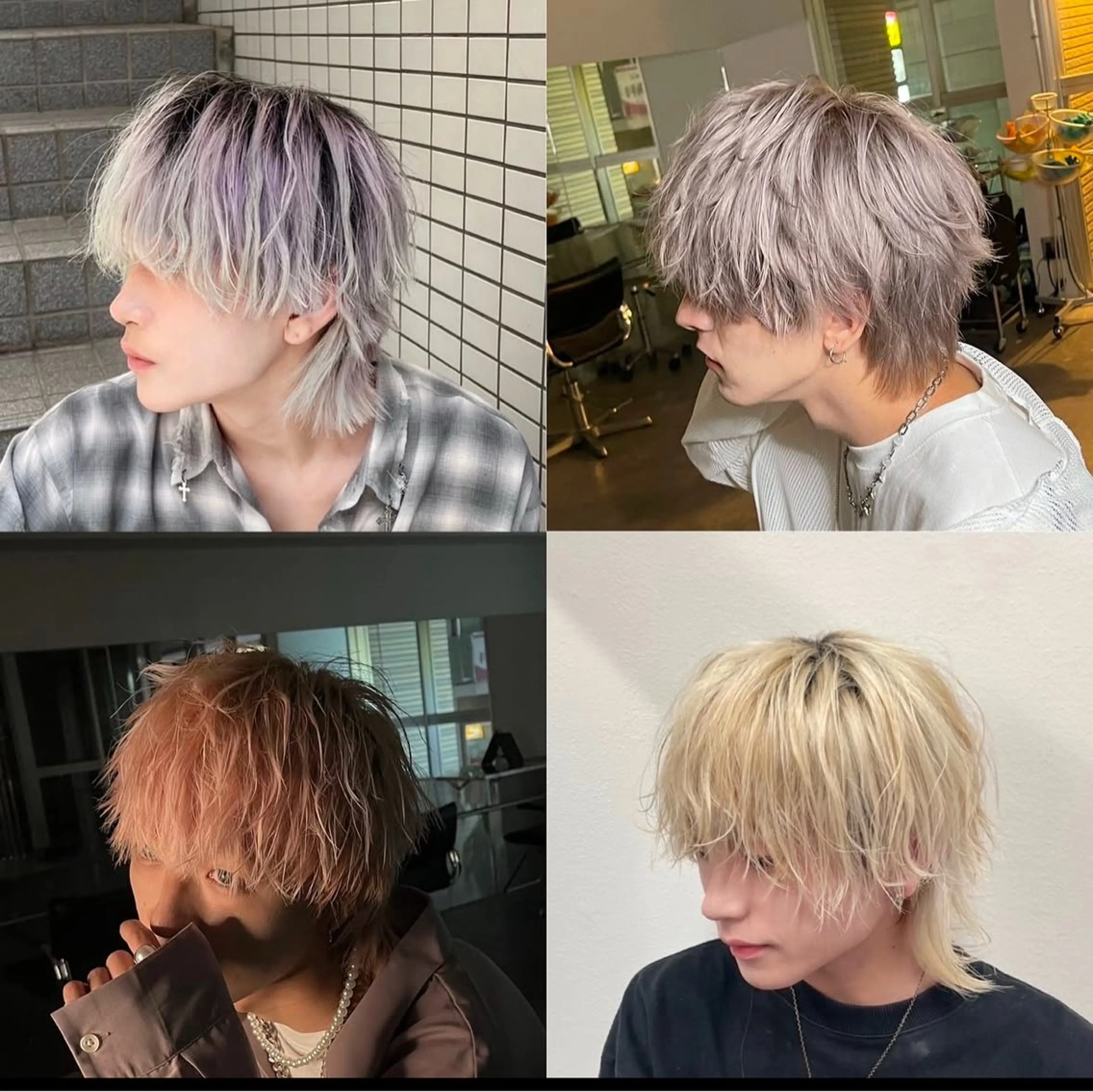 ミディアム パーマ メンズ カット パーマ ニュアンス/フェザー /ウルフ/伶馬のヘアスタイル