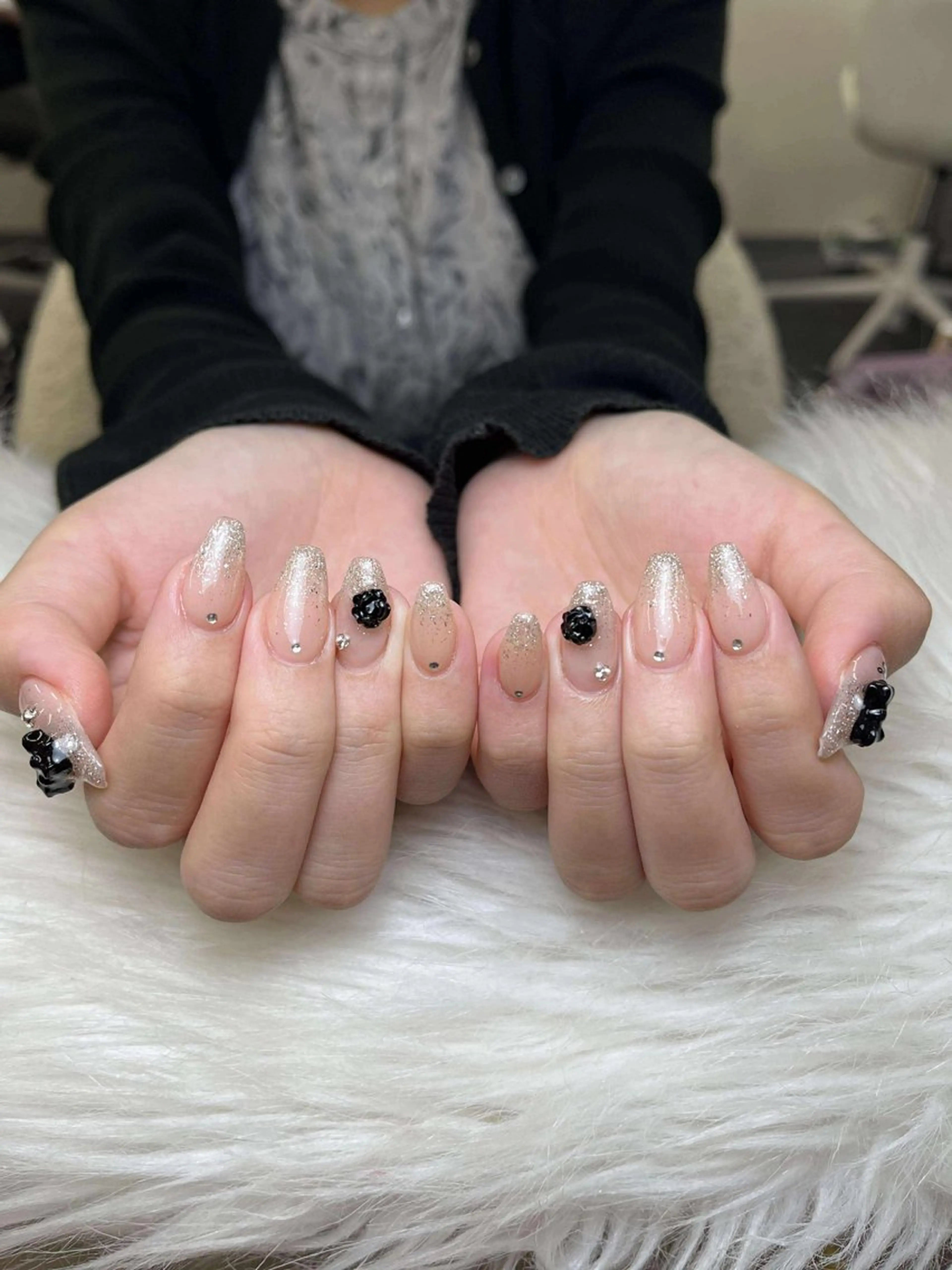 ネイル アートネイル 成人式 ジェルネイル ニュアンスネイル 夏ネイル NIE MoMoのネイルデザイン