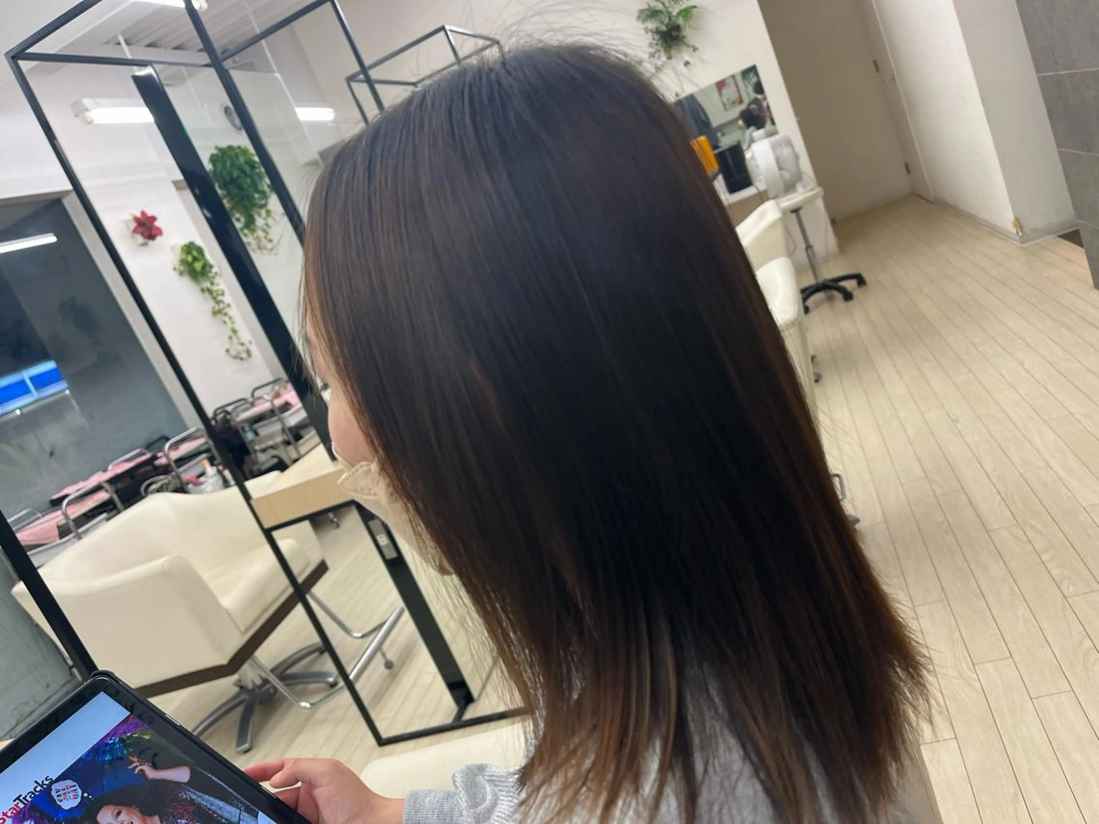 ロング 縮毛矯正 サンクレポ所属・森下 舜介のヘアスタイル