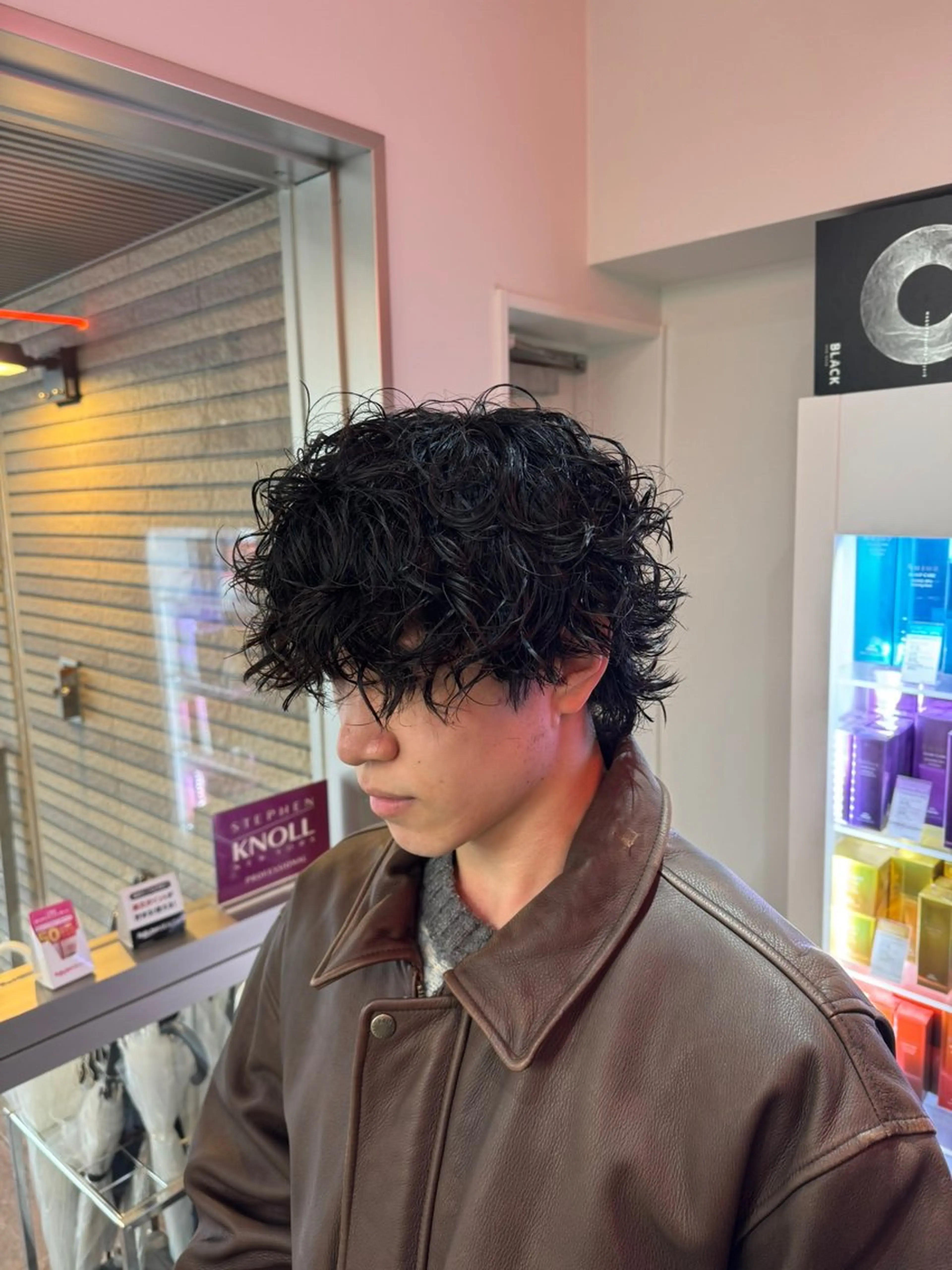ショート カラー パーマ メンズ カット パーマ 🔥メンズパーマ特化 🔥店長中村雄樹のヘアスタイル