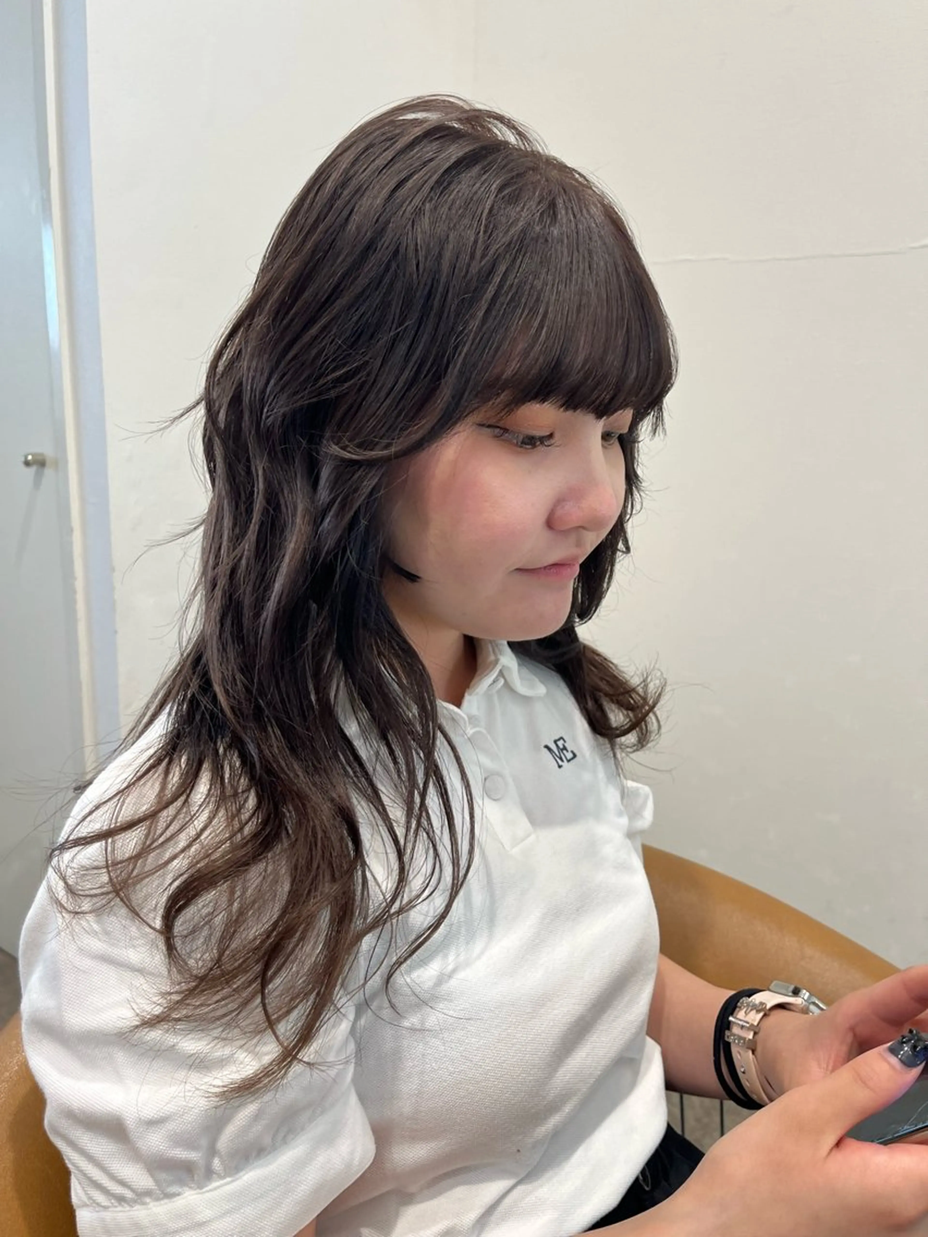 カラー グレージュ TONAI　Rem所属・中田 舞桜のヘアスタイル