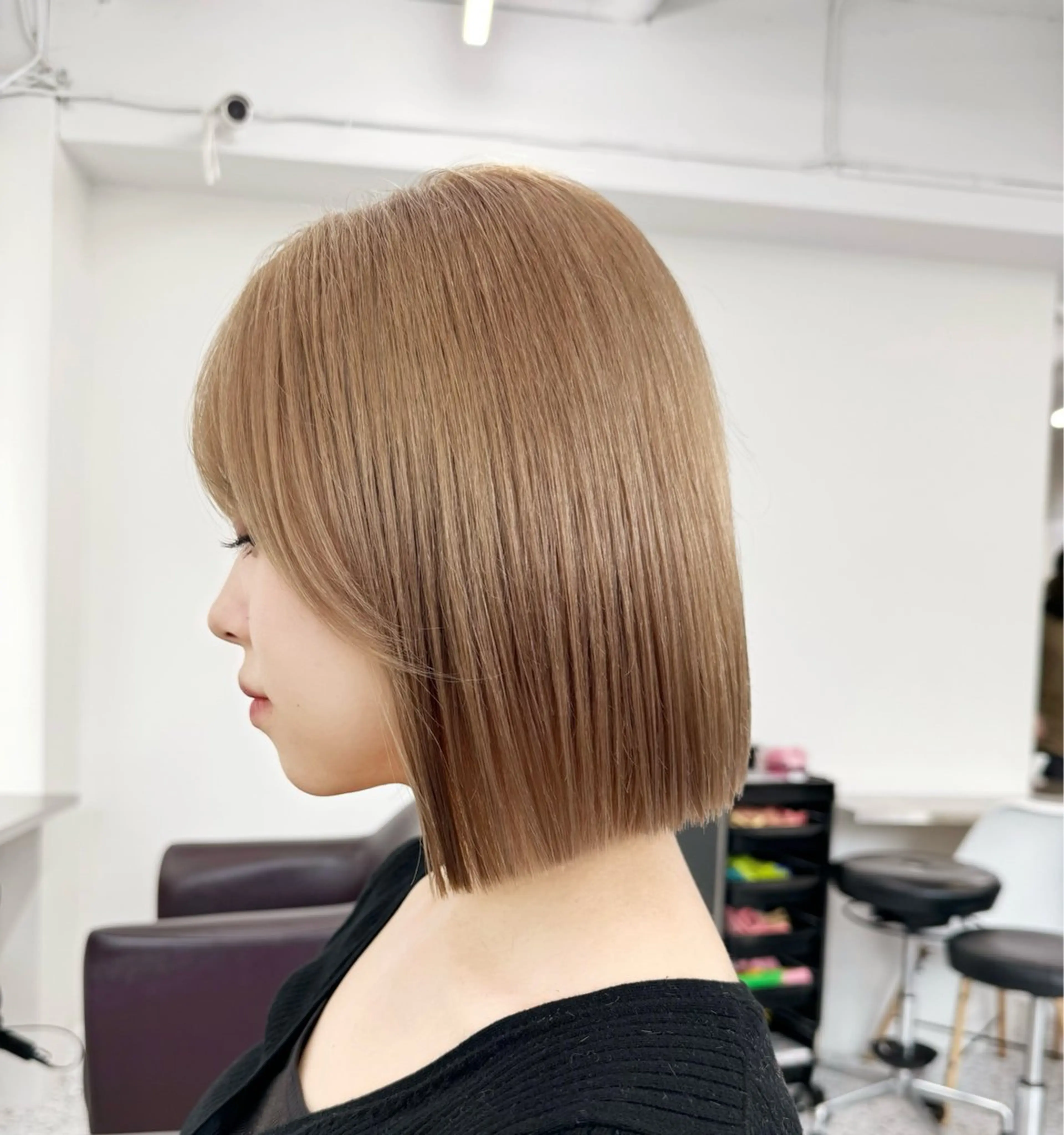 ショート カラー カット ヘアカラー トリートメント Ms.CHARM【ミズチャーム】所属・韓国/レイヤーカット 顔周り/廣瀬達哉のヘアスタイル