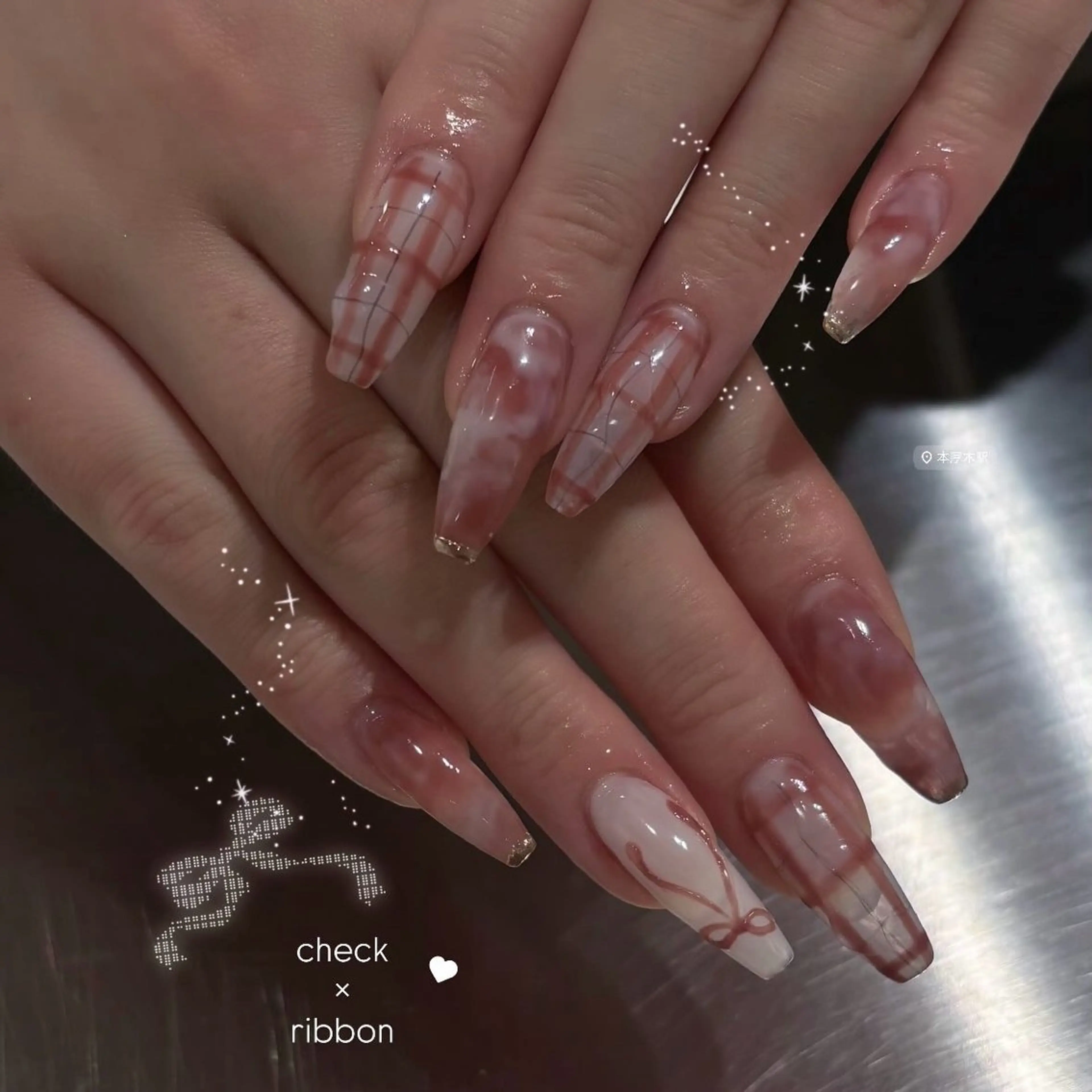 🎀💅🏻 ハンドネイル 🪽🫧の写真