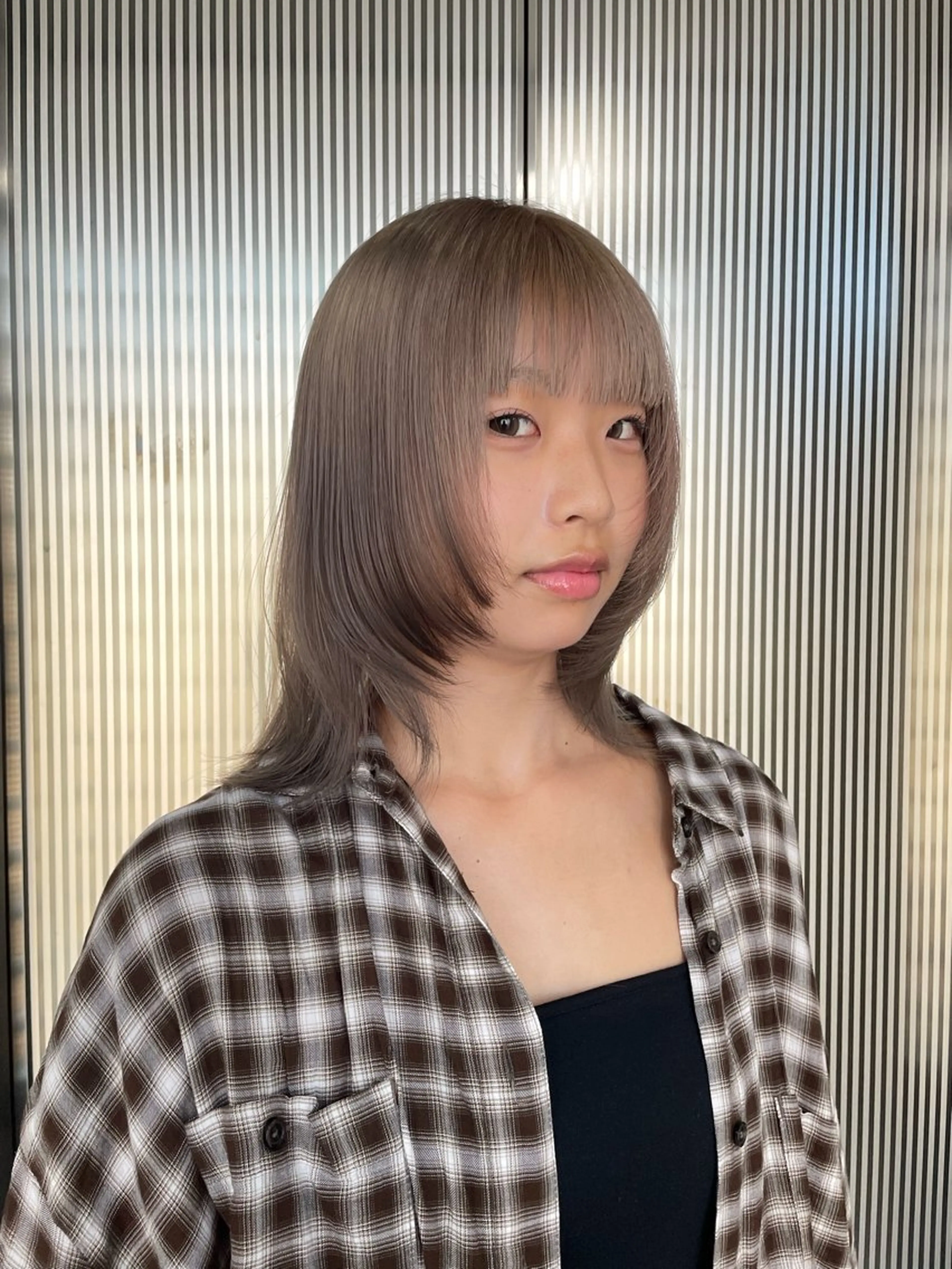 ミディアム 梅田韓国ヘア kiara🩷彡のヘアスタイル