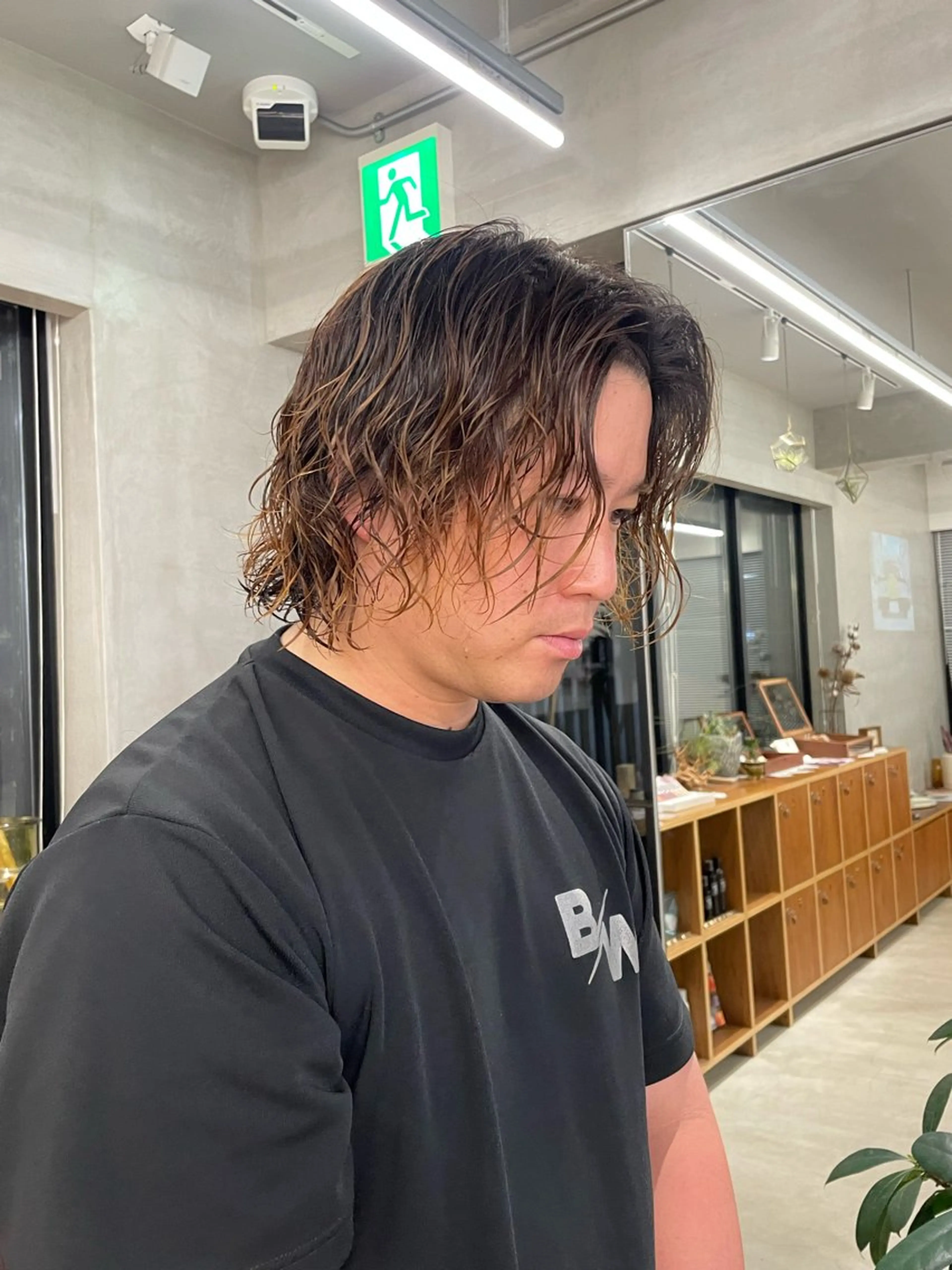 パーマ メンズ メンズパーマ カット パーマ 鶴井 美空のヘアスタイル