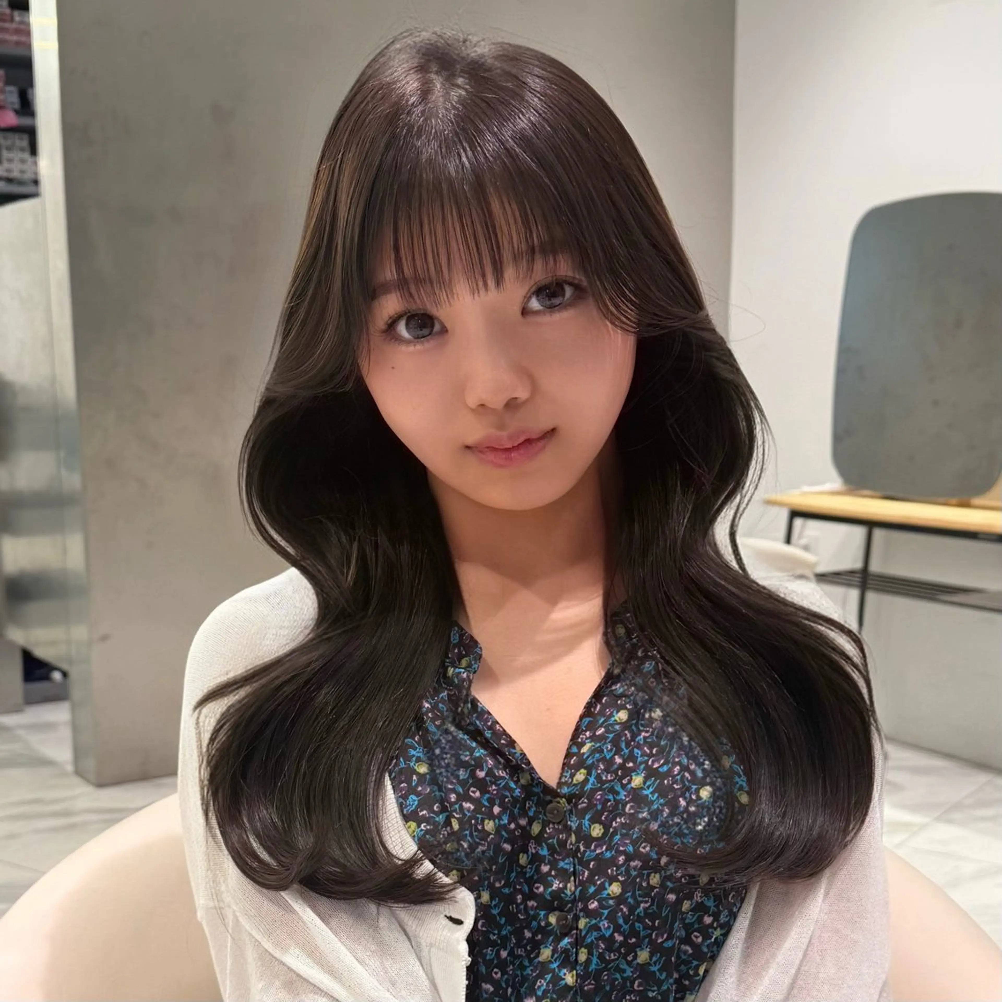 ロング 大澤 玲唯のヘアスタイル