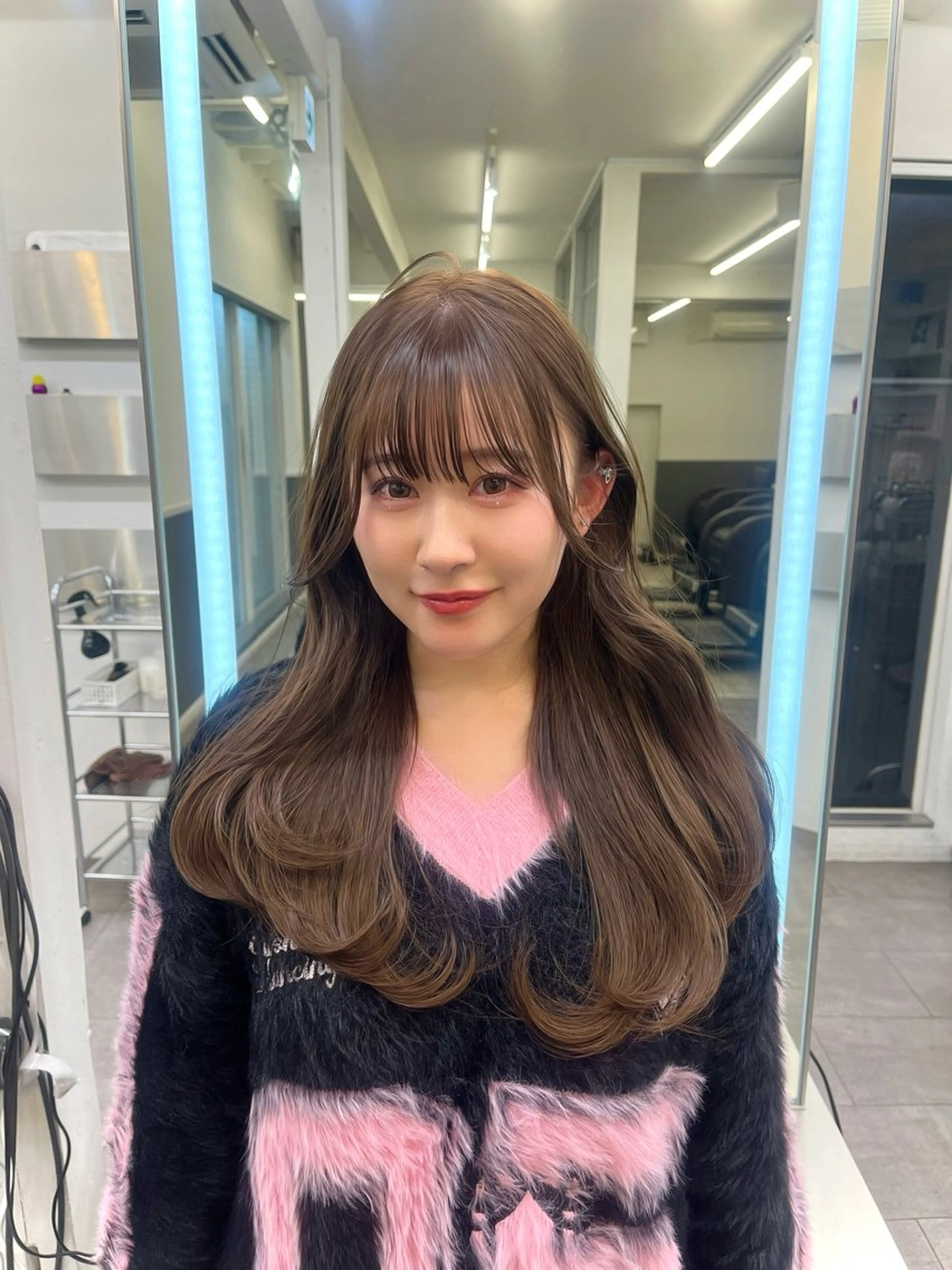 ロング カラー ヘアアレンジ ベージュカラー ヘアカラー トリートメント ico所属・柏木 理那のヘアスタイル