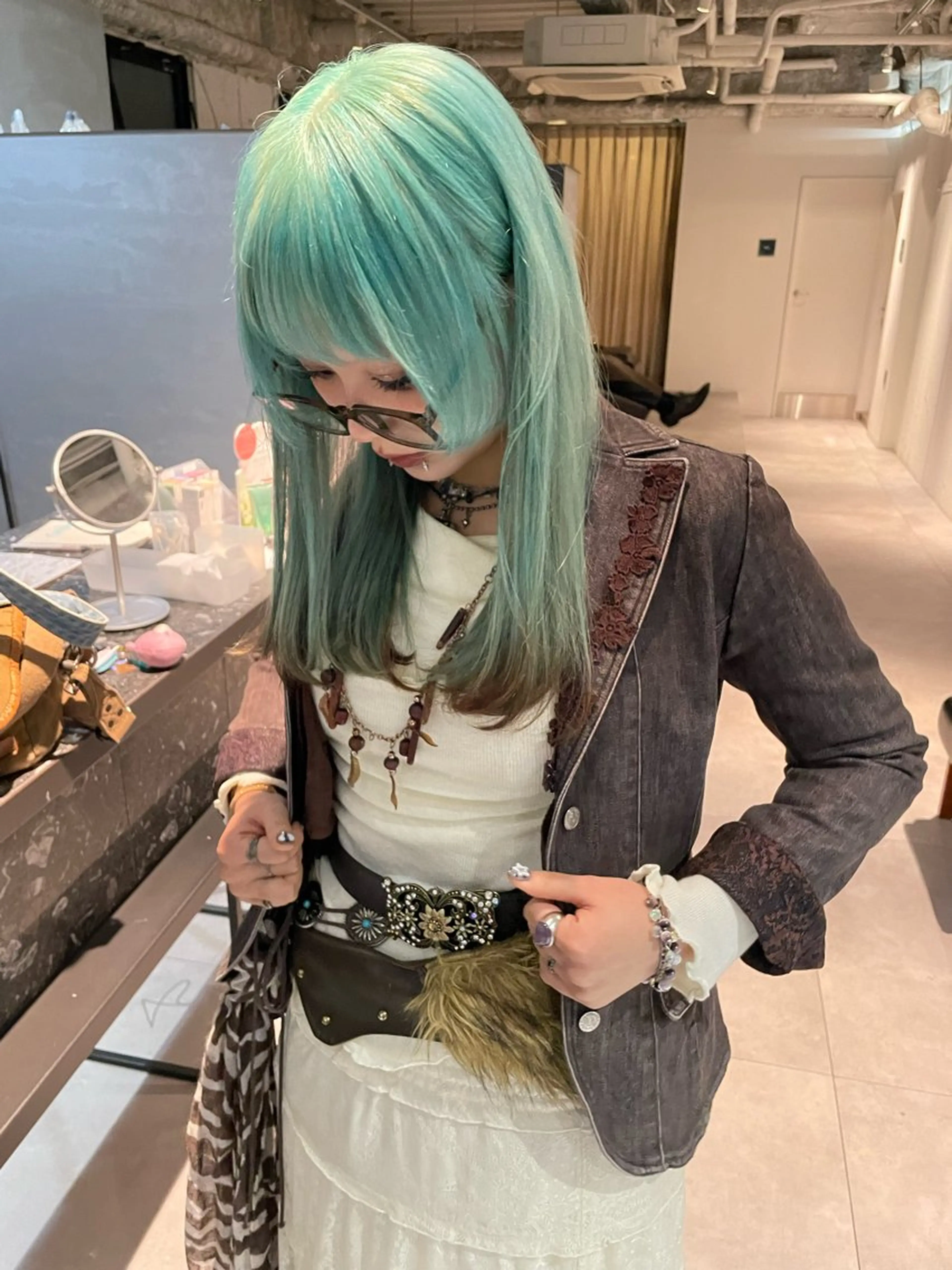 ロング 神野 翔のヘアスタイル