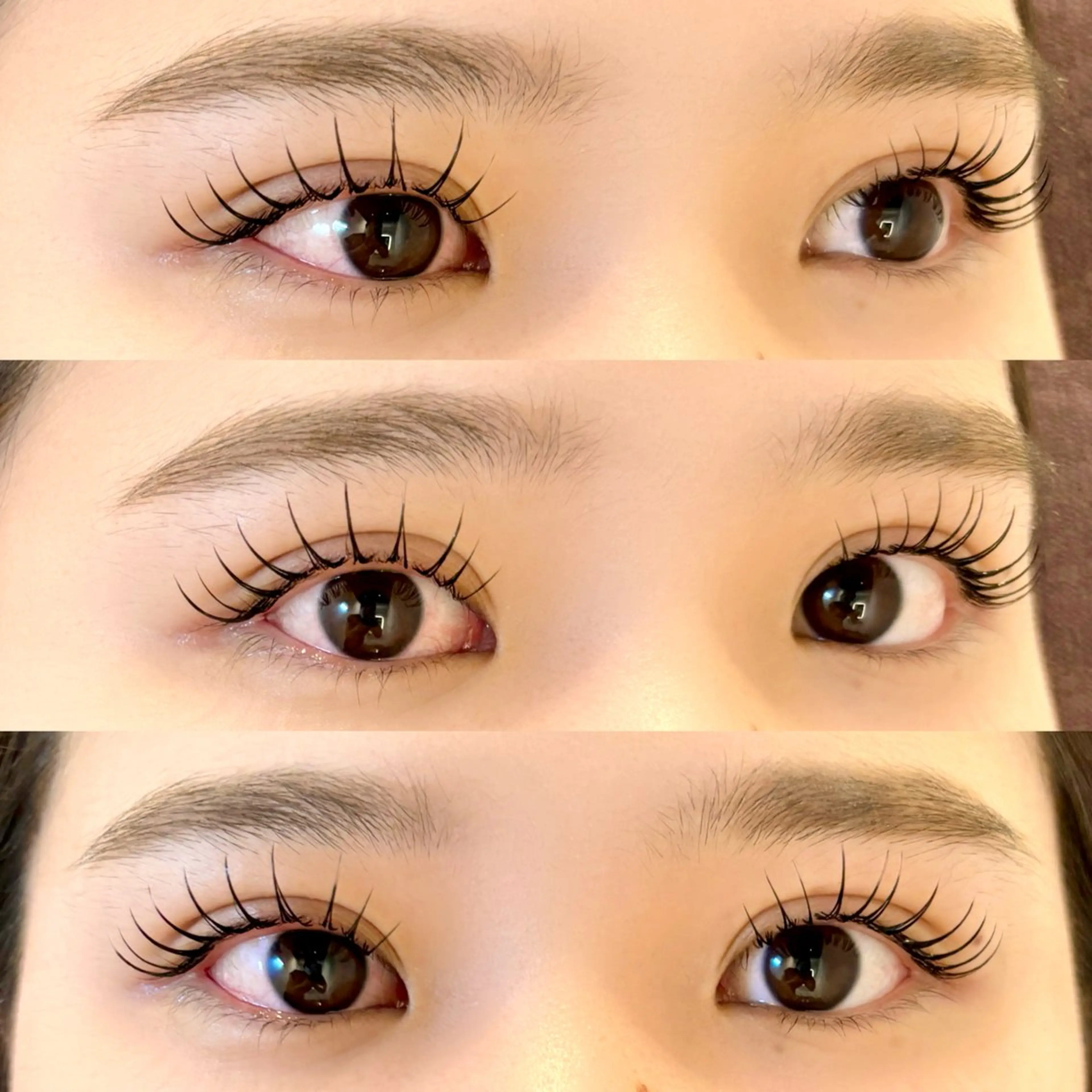 マツエク・マツパ ナチュラル パリジェンヌラッシュリフト まつげパーマ 一重×まつ毛パーマ 表参道eyelist KONOMIのマツエク・マツパデザイン