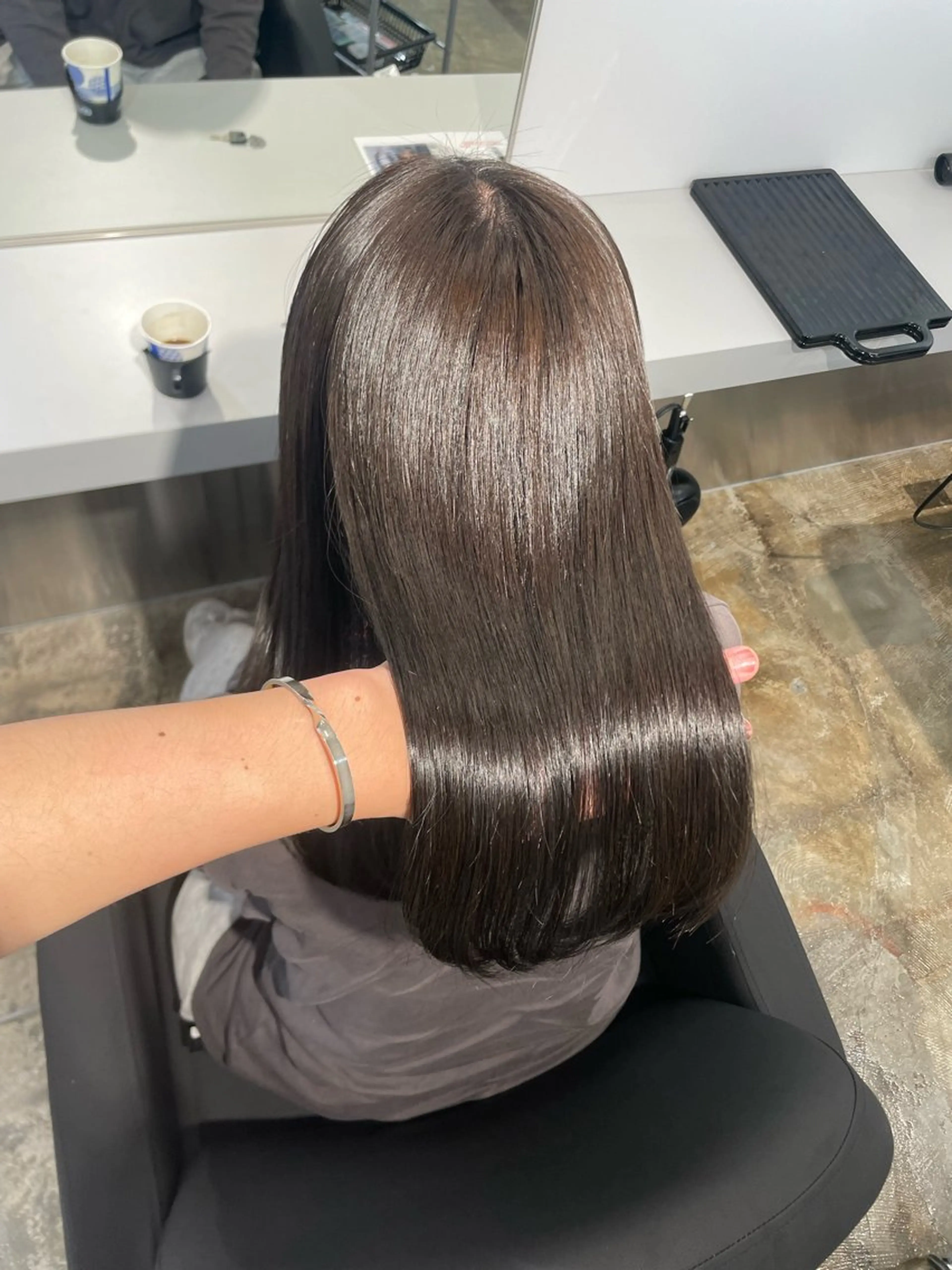 ロング カラー アッシュ アッシュグレー アッシュグレージュ グレージュ 髪質改善/艶カラー Hiroakiのヘアスタイル