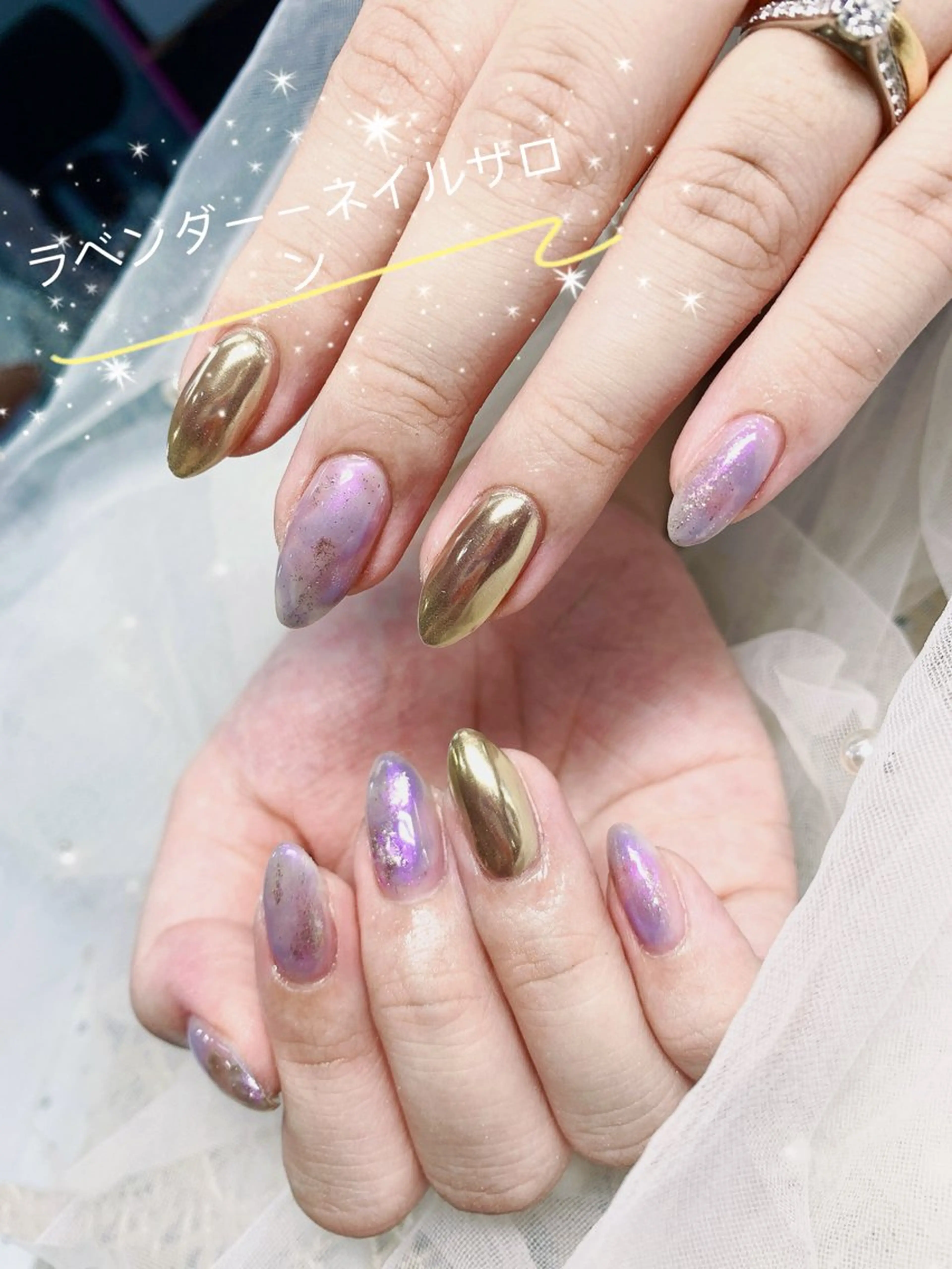 ネイル ラベンダー💖日暮里 ルル💖ネイルのネイルデザイン