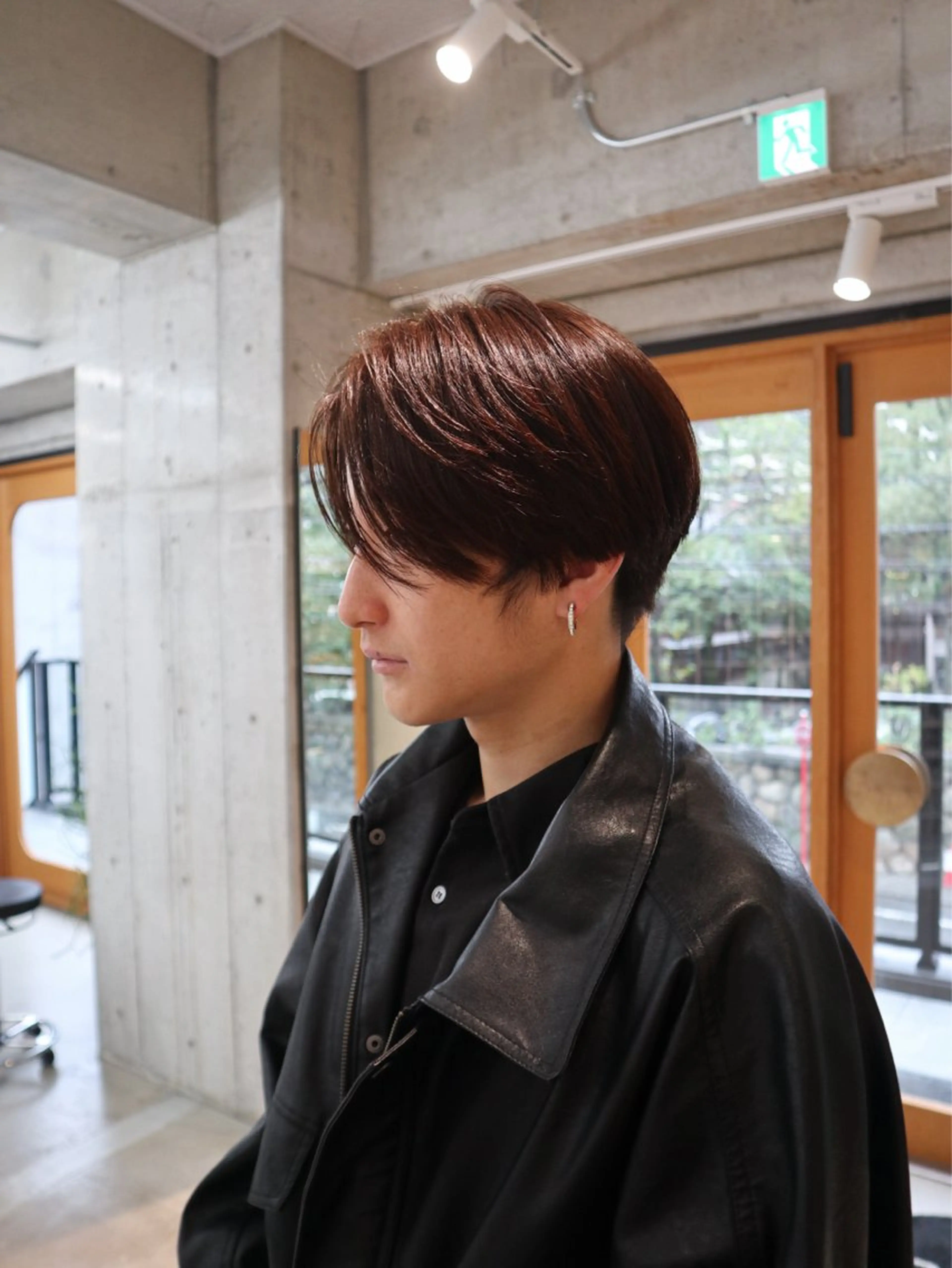 ショート カラー メンズ ブラウンカラー ヘアカラー 中川楓馬/ブリーチ モデル/名古屋カラーのヘアスタイル