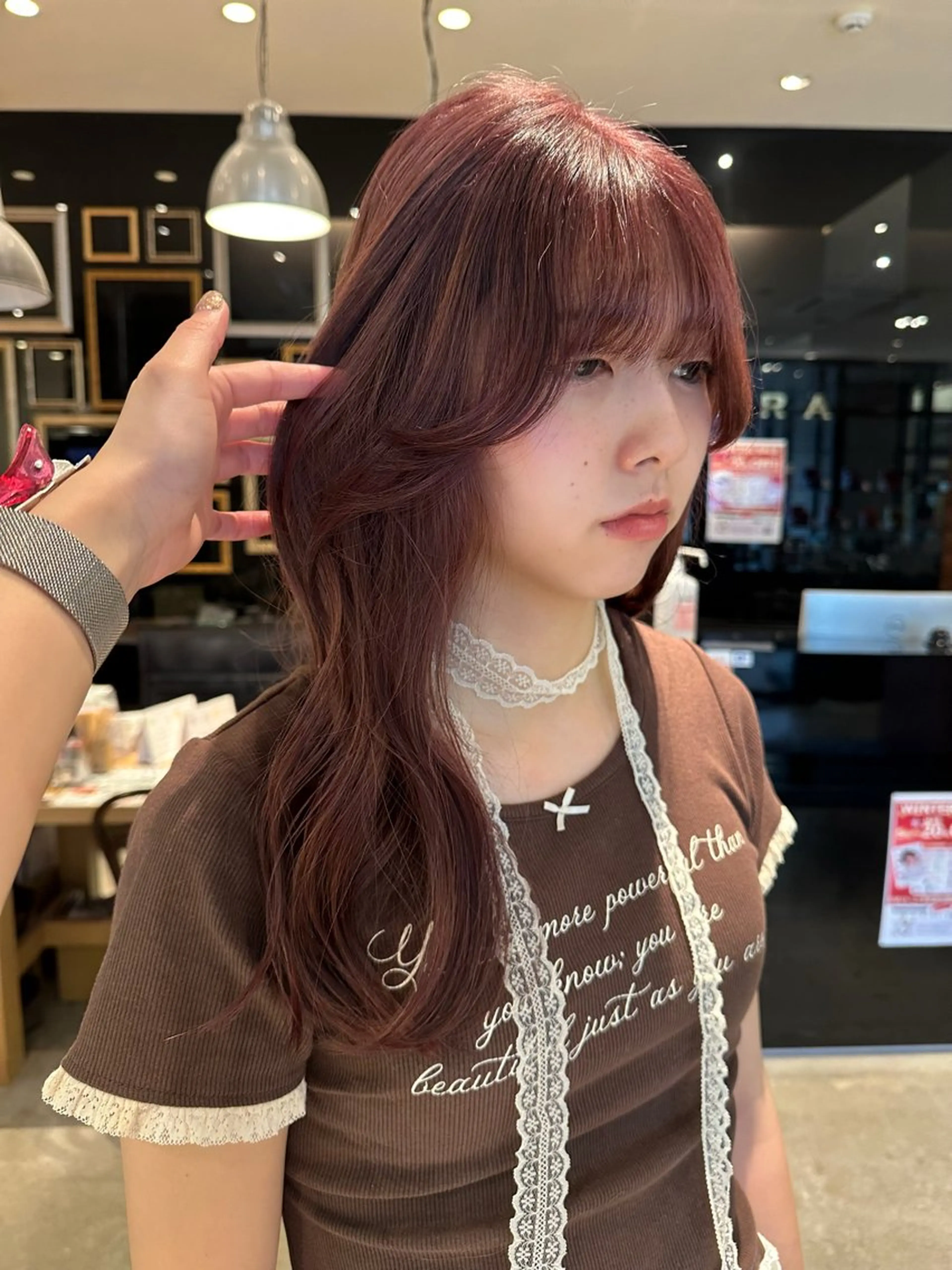 セミロング ヘアカラー 美 海のヘアスタイル