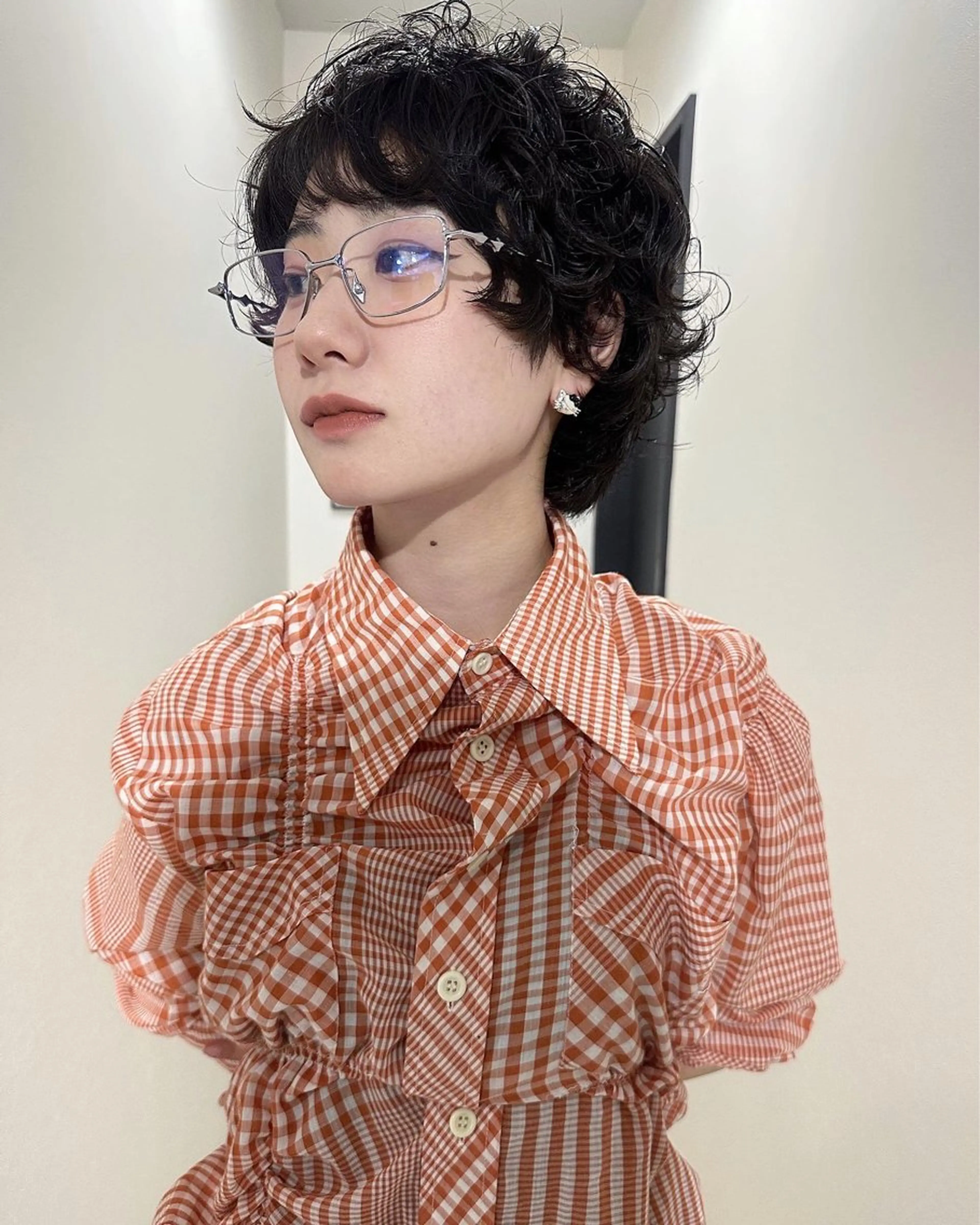 ショート パーマ ショートヘア 桒村 沙綾のヘアスタイル