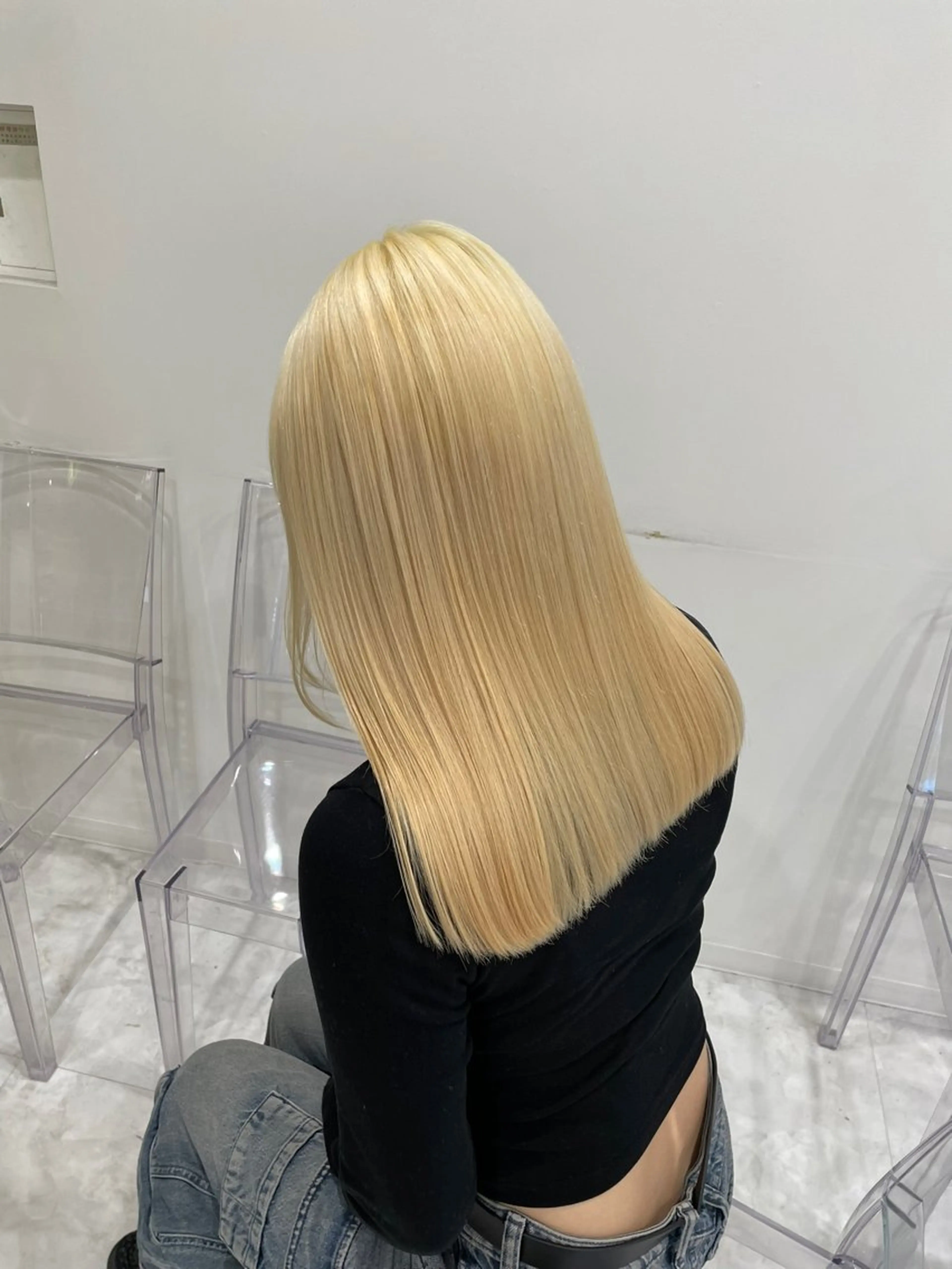 ロング カラー 中韓レイヤー/ ブラウン🤎はやとのヘアスタイル