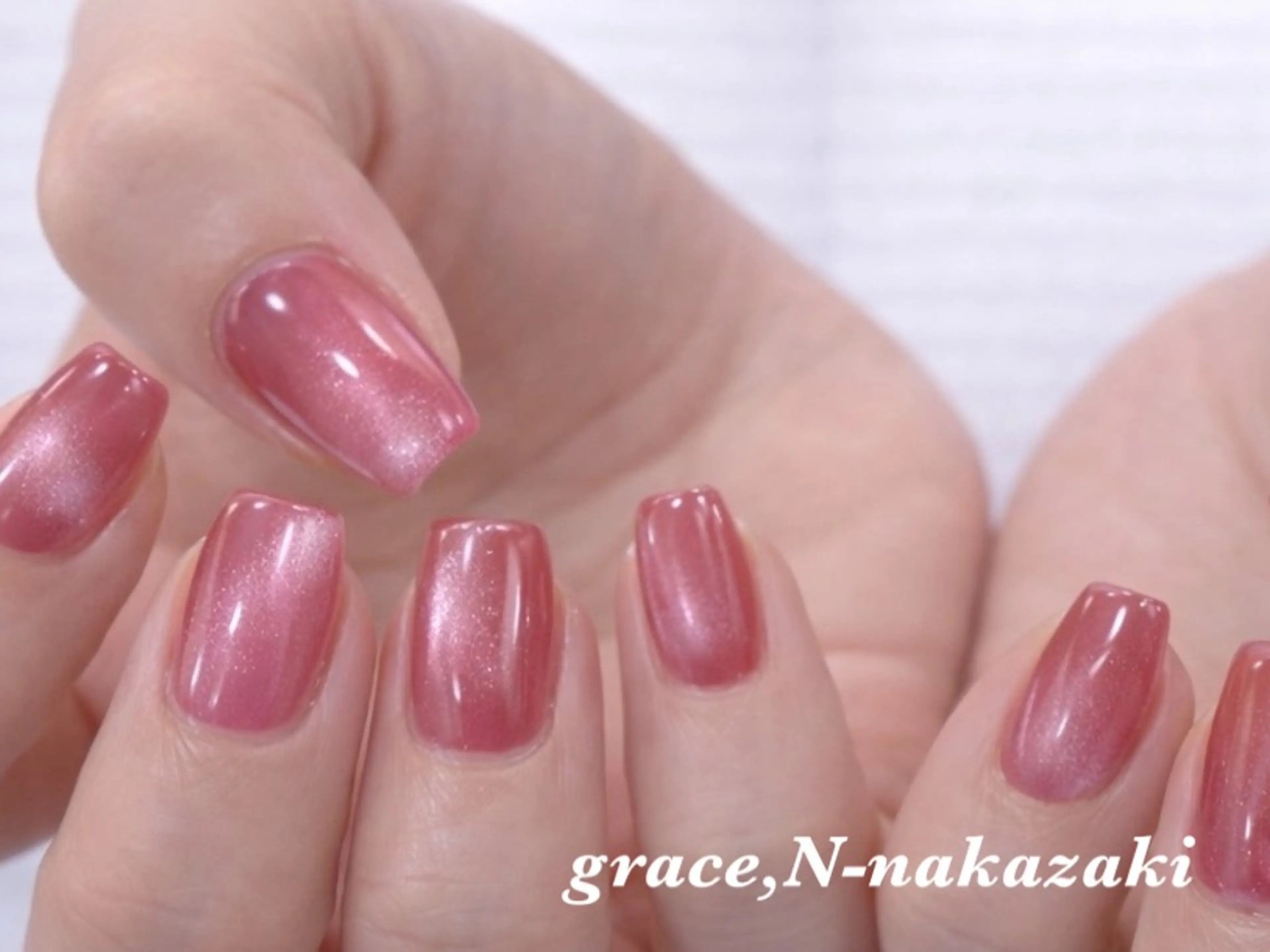 うるうるネイル　マグネット(オーロラ.ミラーOK)(フィルインオフ込み)¥3800の写真