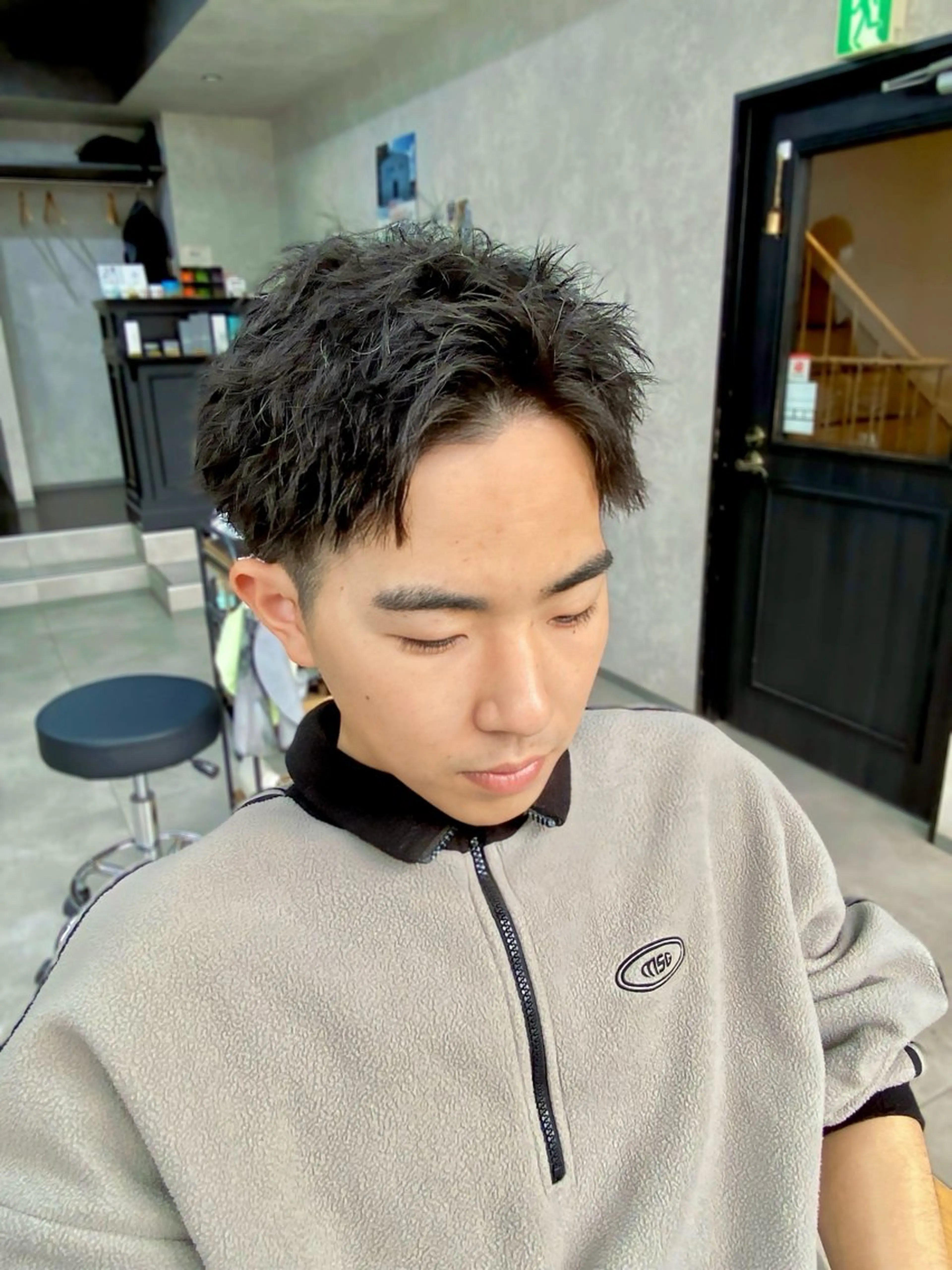 パーマ メンズ メンズパーマ スパイキーショート 【メンズ専門】中本 翔大のヘアスタイル