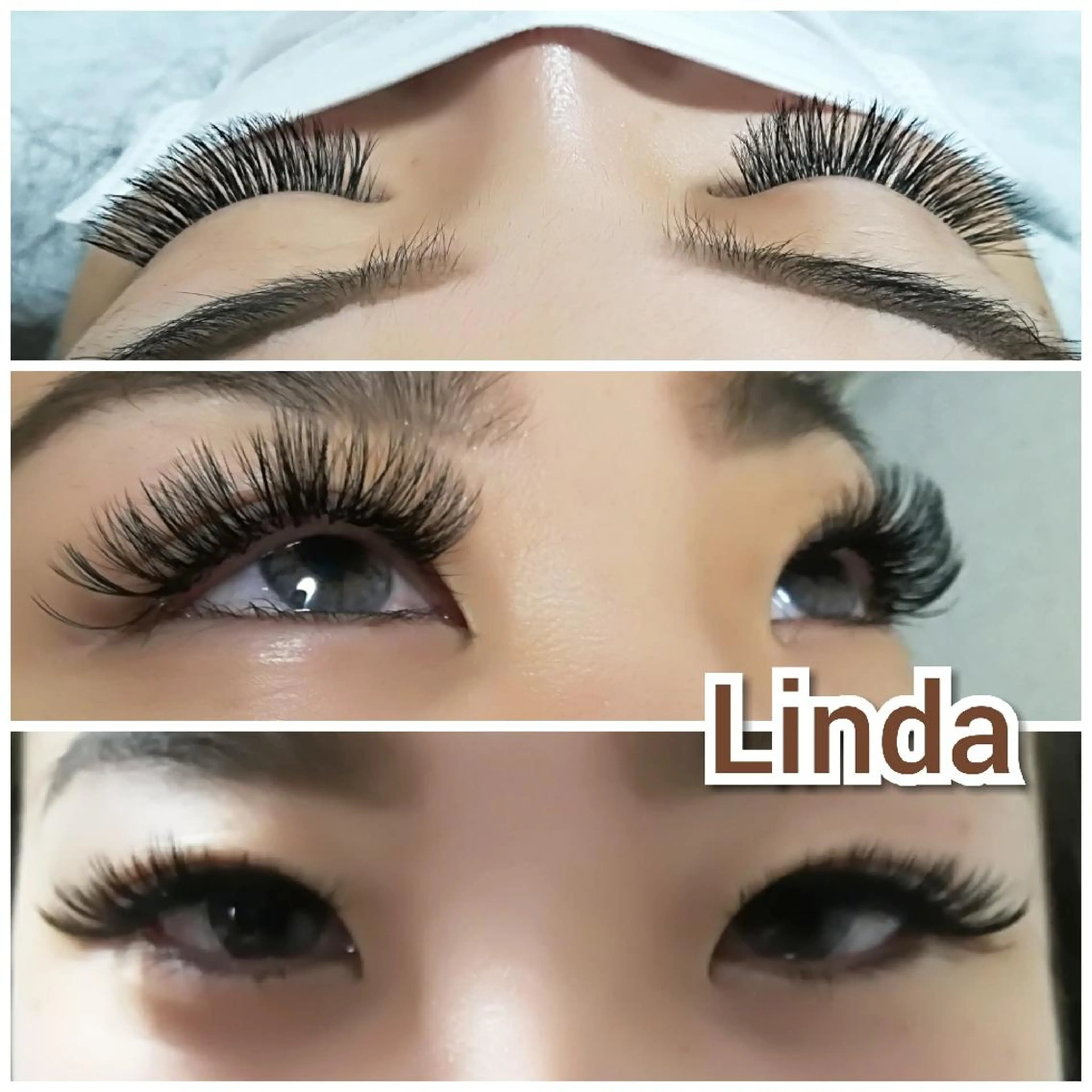 マツエク・マツパ 付け放題 ボリュームラッシュ linda lashesのマツエク・マツパデザイン