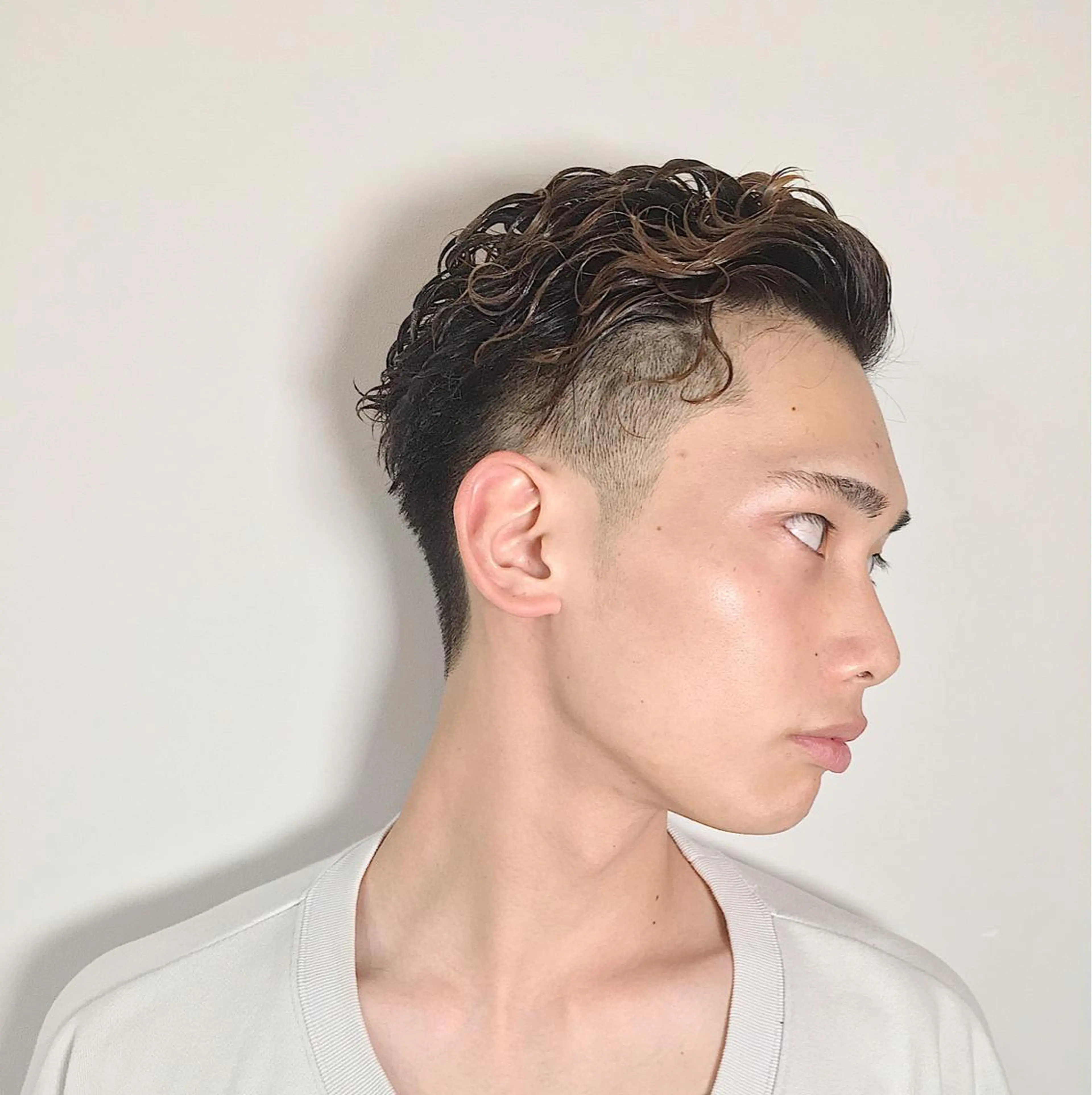 パーマ メンズ フェードカット メンズサロンLOSS所属・メンズサロン rootのヘアスタイル