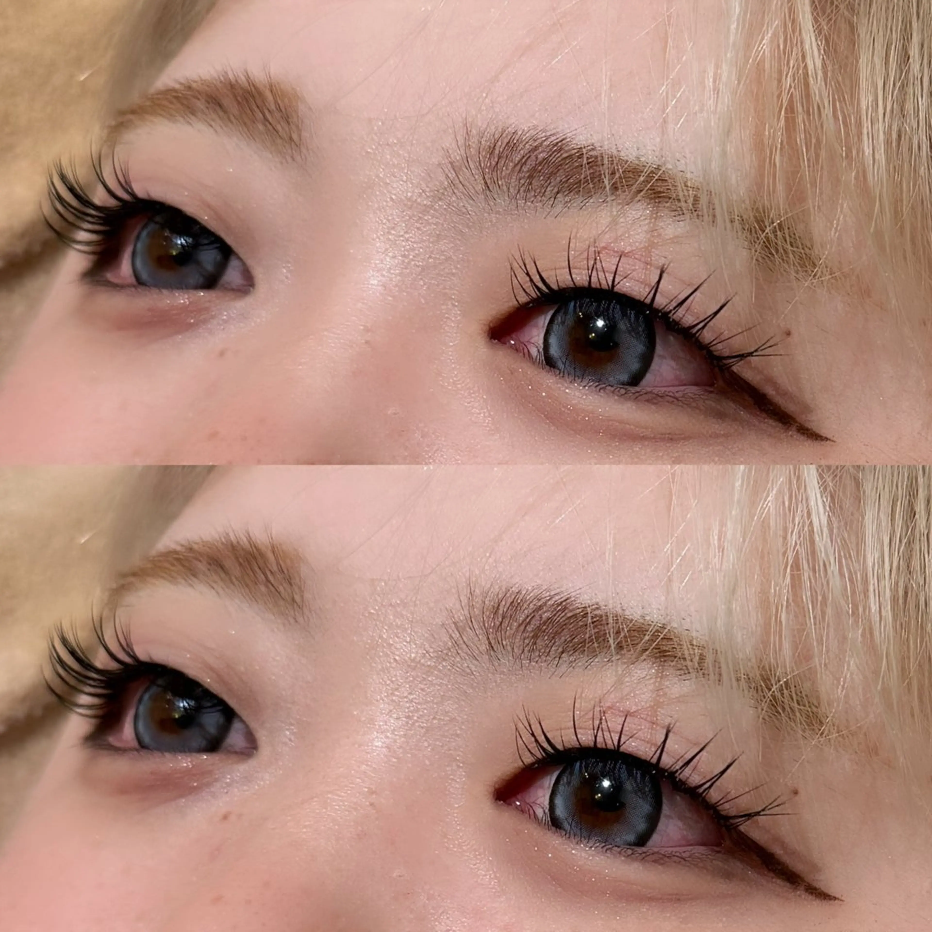 マツエク・マツパ セクシー 透明感カラー/顔周り カット/レイヤーにかのヘアスタイル