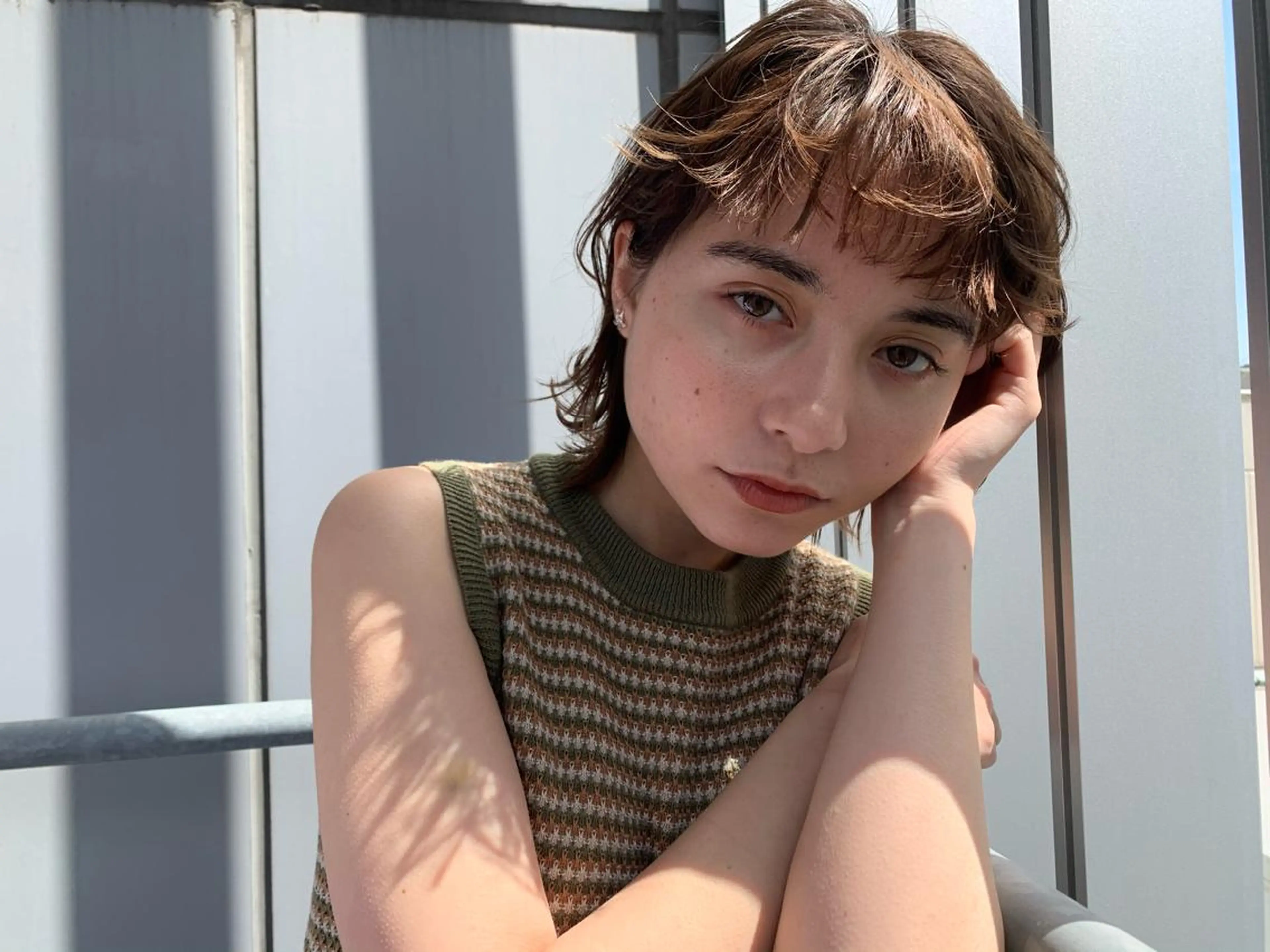 ショート カラー ベージュカラー ブラウンカラー ブラウンベージュ 透明感カラー 森下 玲奈のヘアスタイル