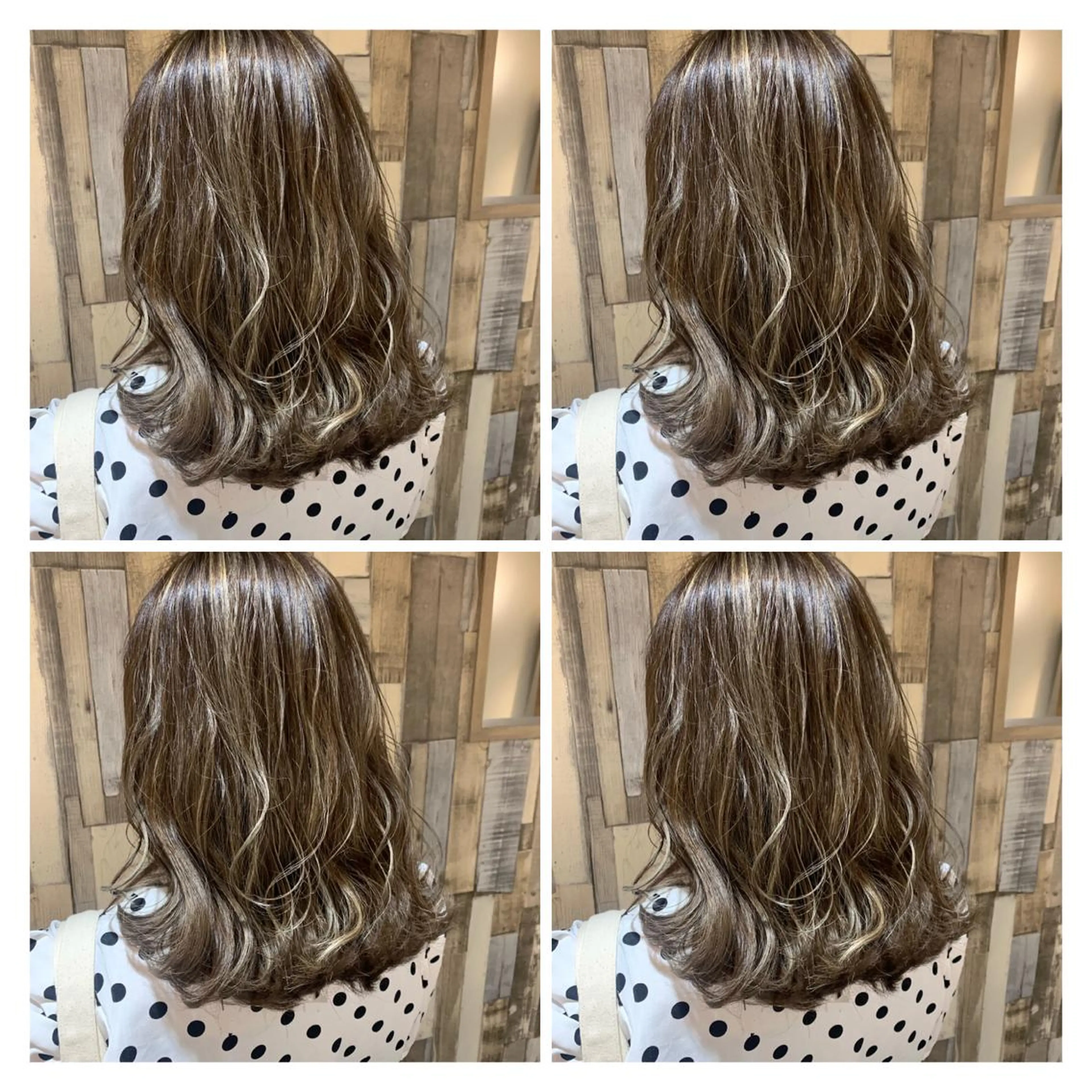 カラー ハイライトカラー 髪質改善艶髪 ℍ𝔸ℝ𝕌𝕂𝔸のヘアスタイル