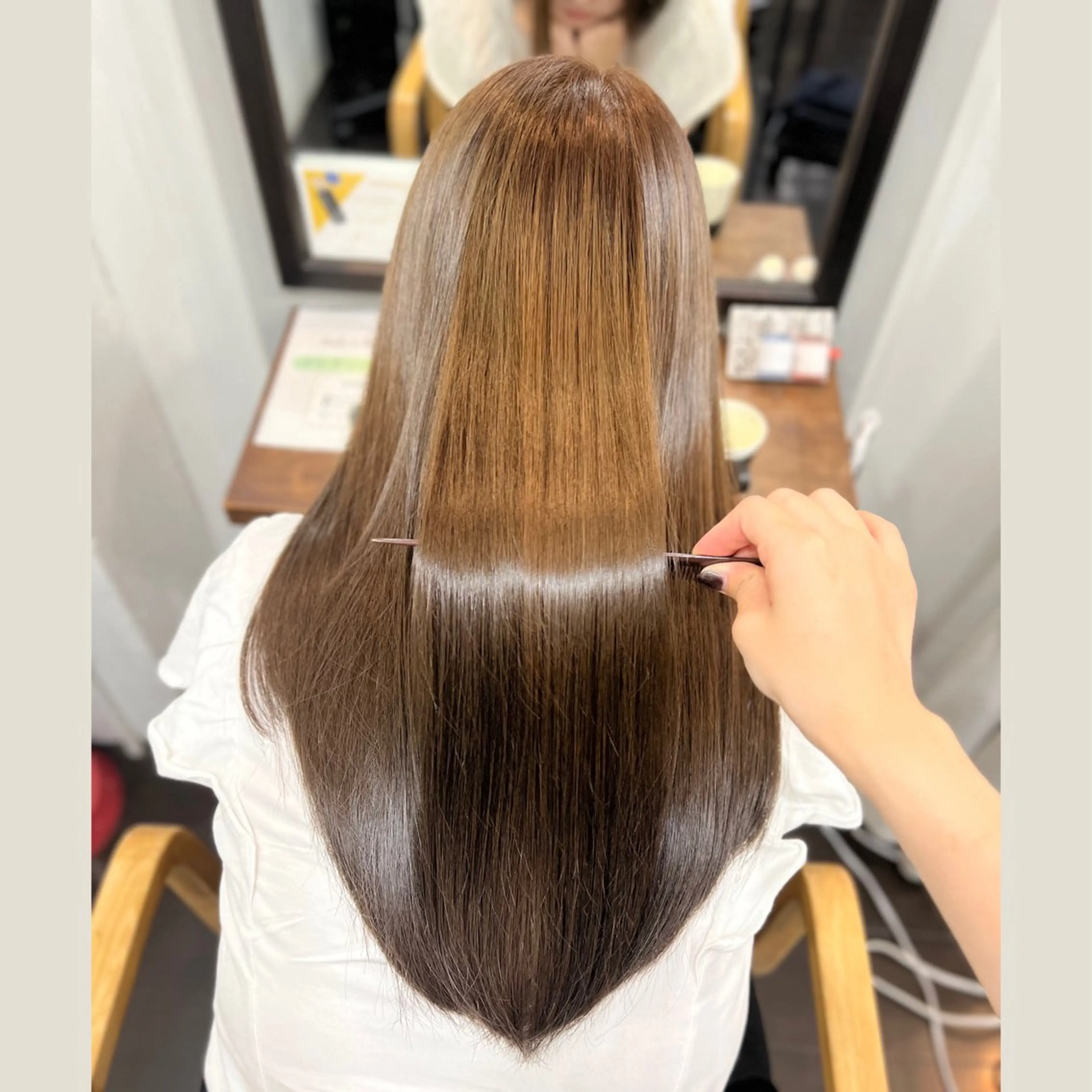 ロング カラー 髪質改善 トリートメント 似合わせレイヤー / 栄 / はるな🌼のヘアスタイル