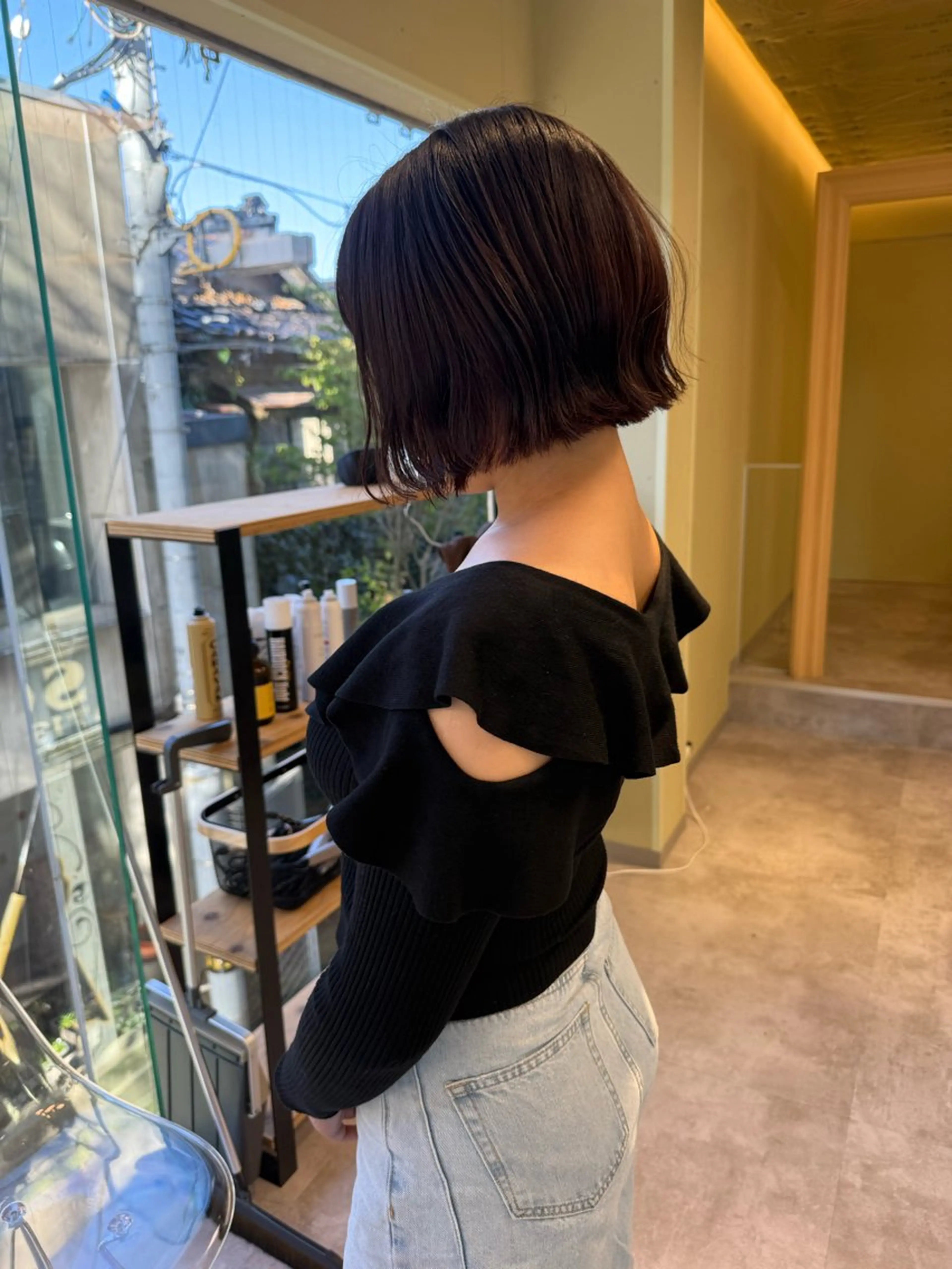 ショート カラー カット ヘアカラー 伶風/ボブ/ ヘーゼルベージュのヘアスタイル