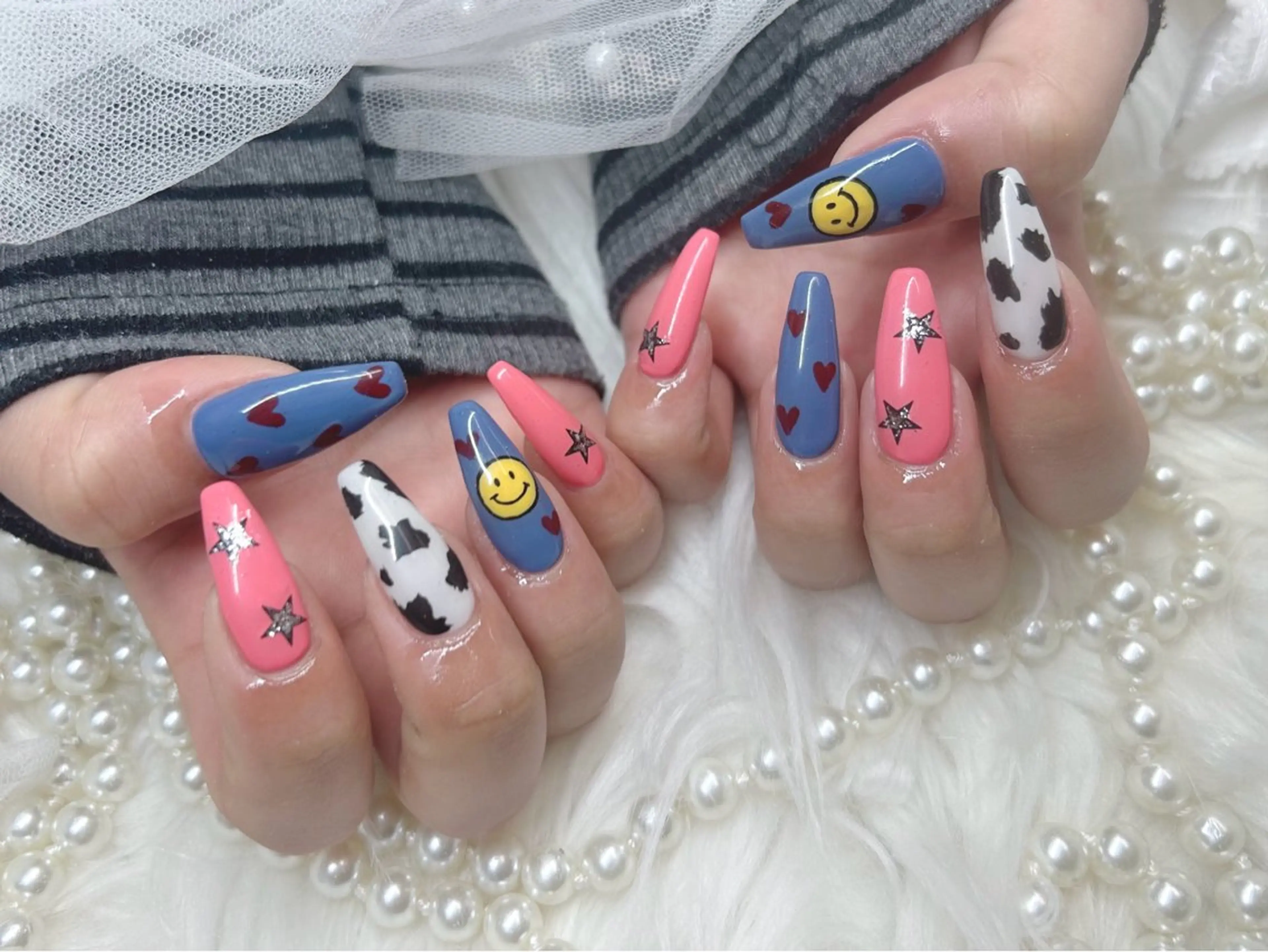 ロング ハンドネイル Nailsalon Angeのネイルデザイン