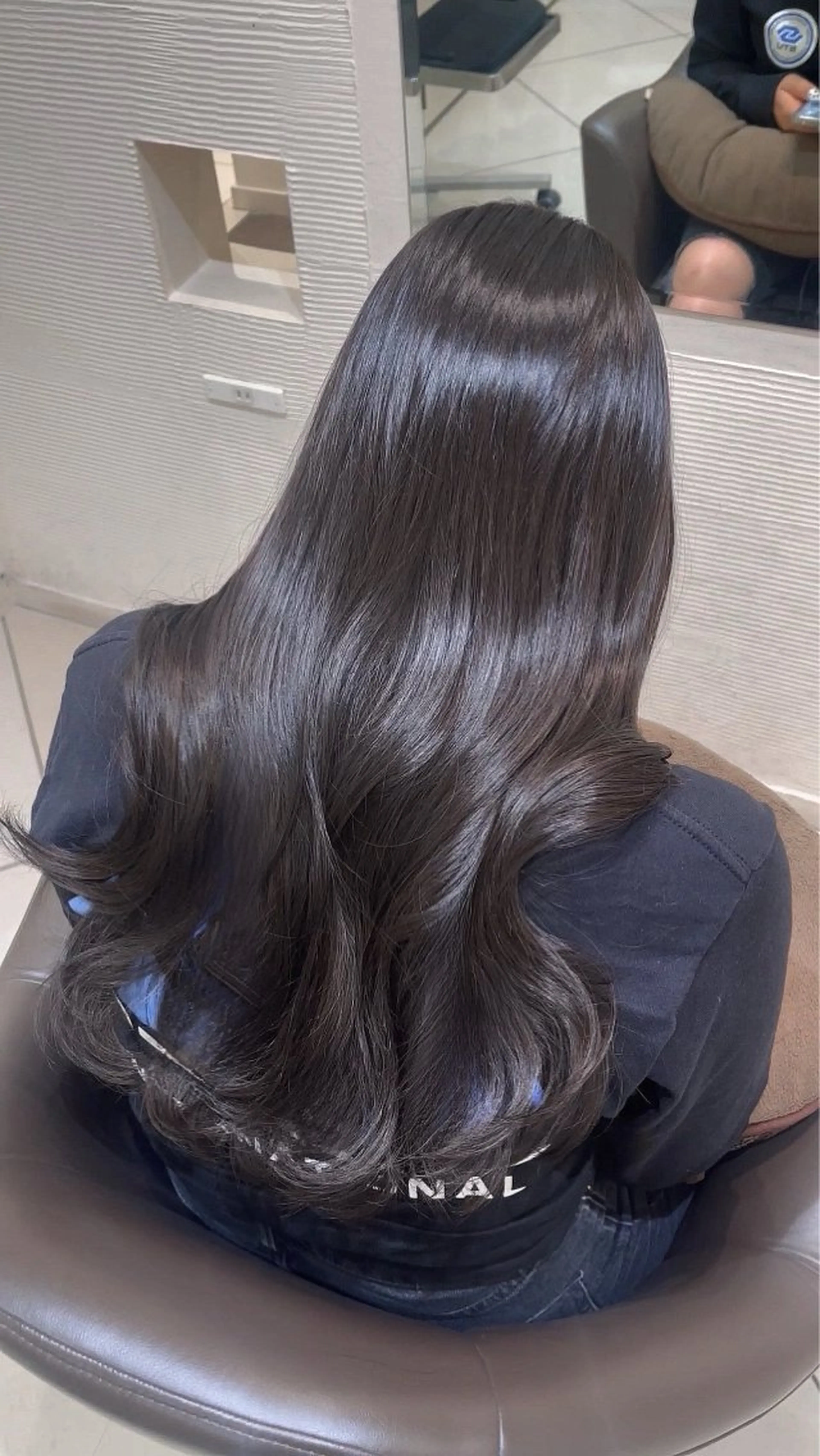 ロング カラー ケアカラー 透明感カラー グレージュ 髪質改善 韓国風ヘア 💖大人韓国ヘア💖 韓国艶カラー【銀座】のヘアスタイル