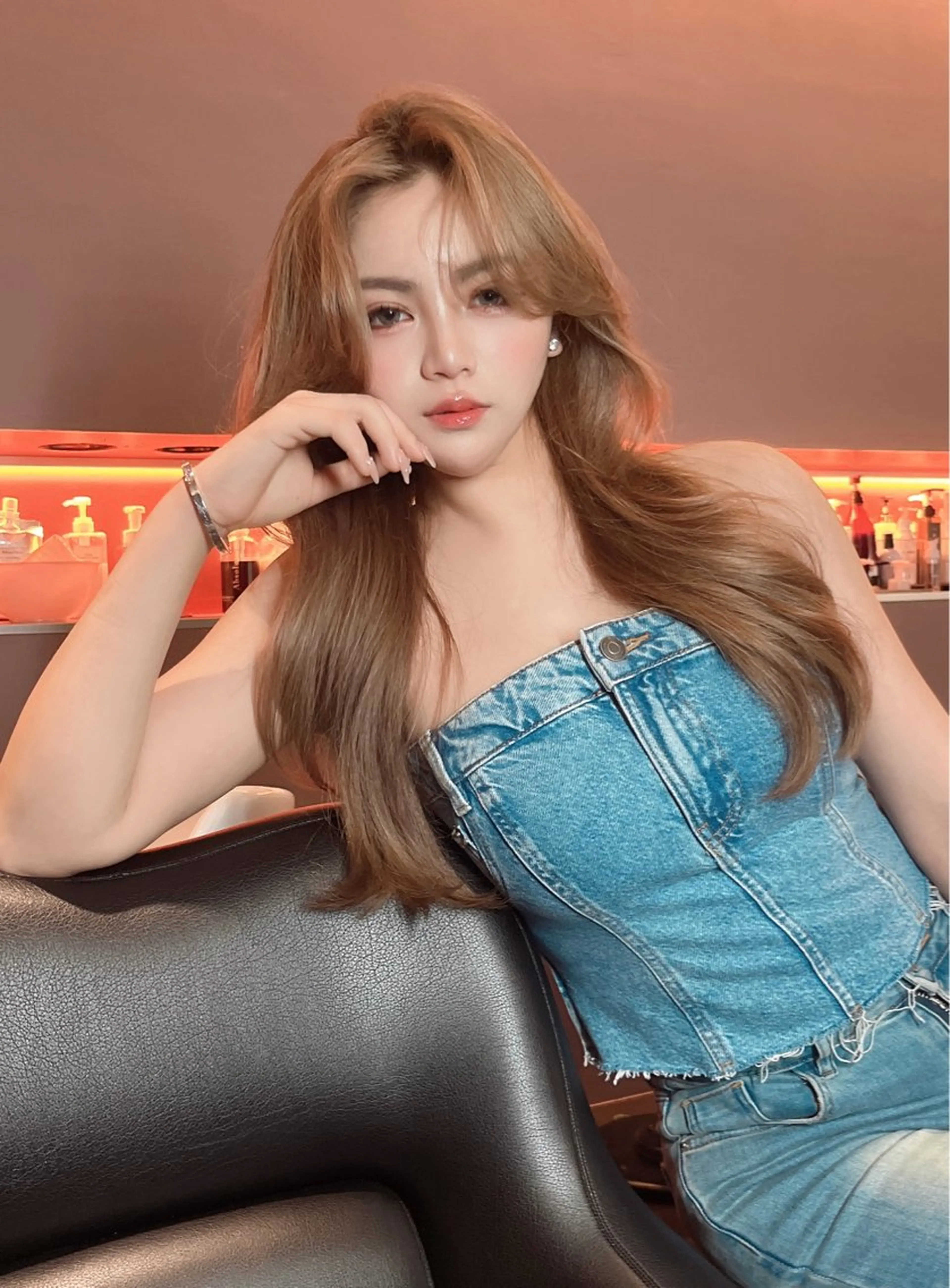 ロング 海野翔吾🇨🇳 ワンホンレイヤーのヘアスタイル