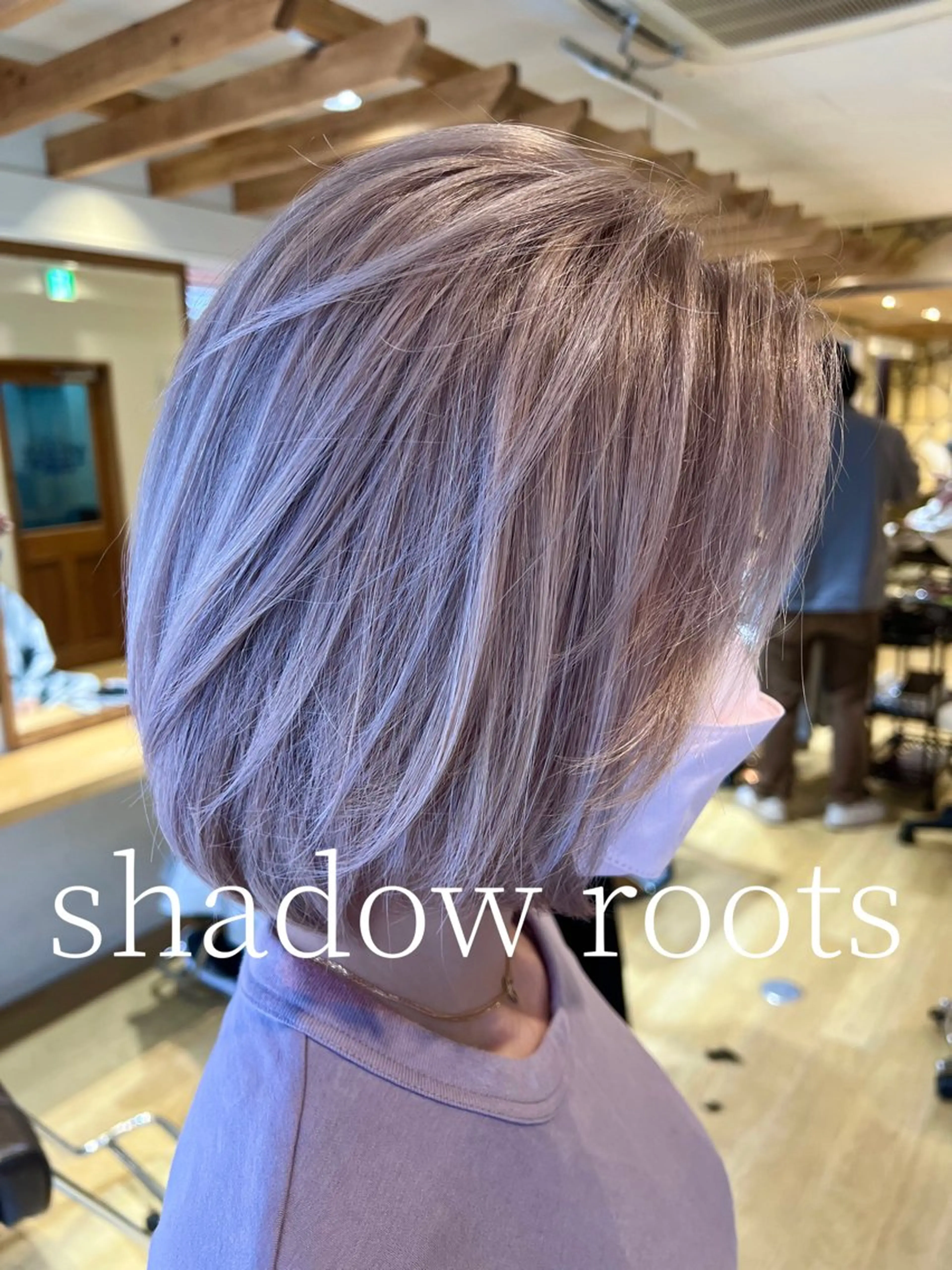 ミディアム カット ヘアカラー 渋谷ハイトーン/ デザインカラー阿部のヘアスタイル