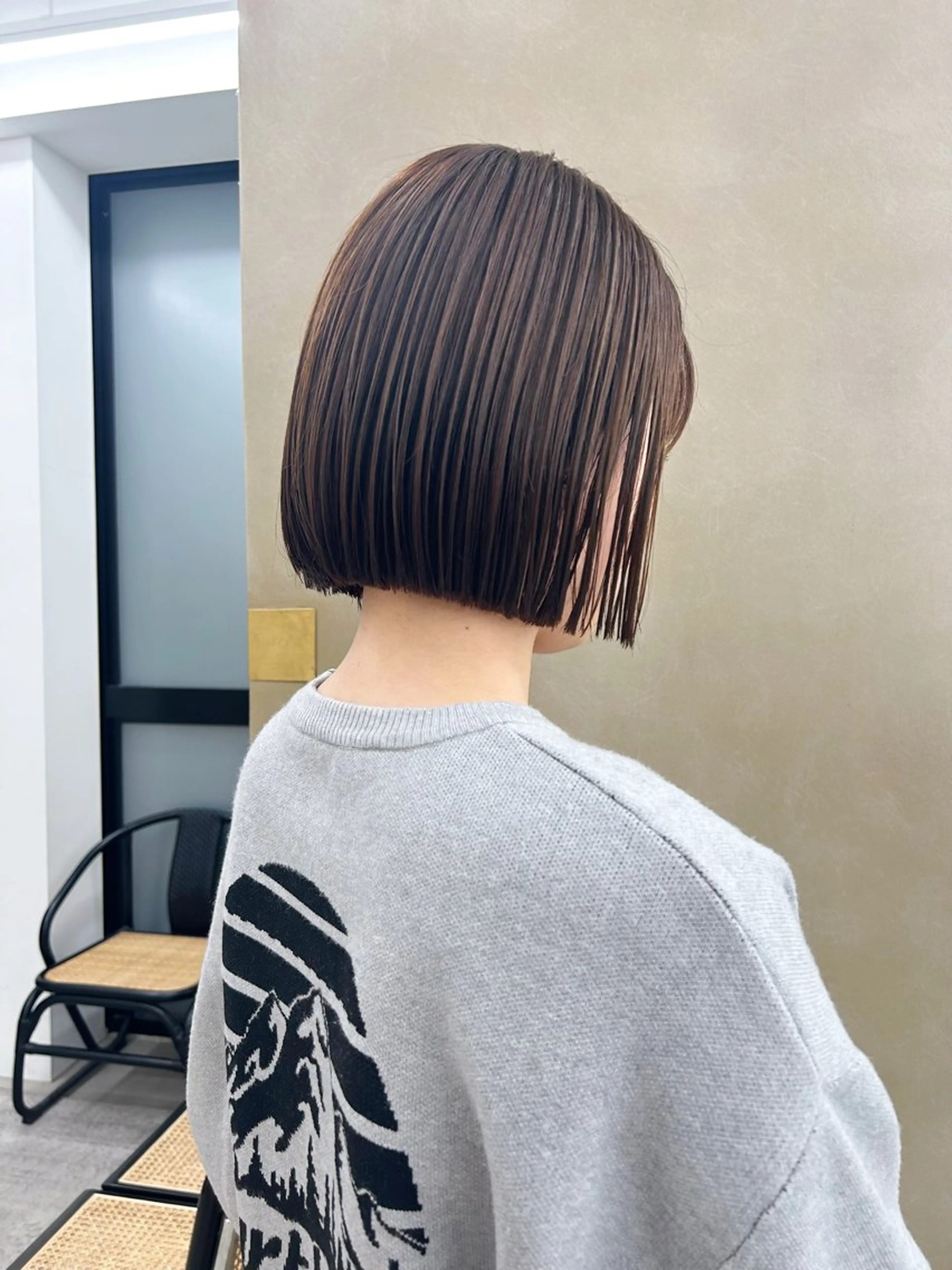 【minimo限定価格🌟】カット+透明感カラー+オージュア3stepトリートメントの写真