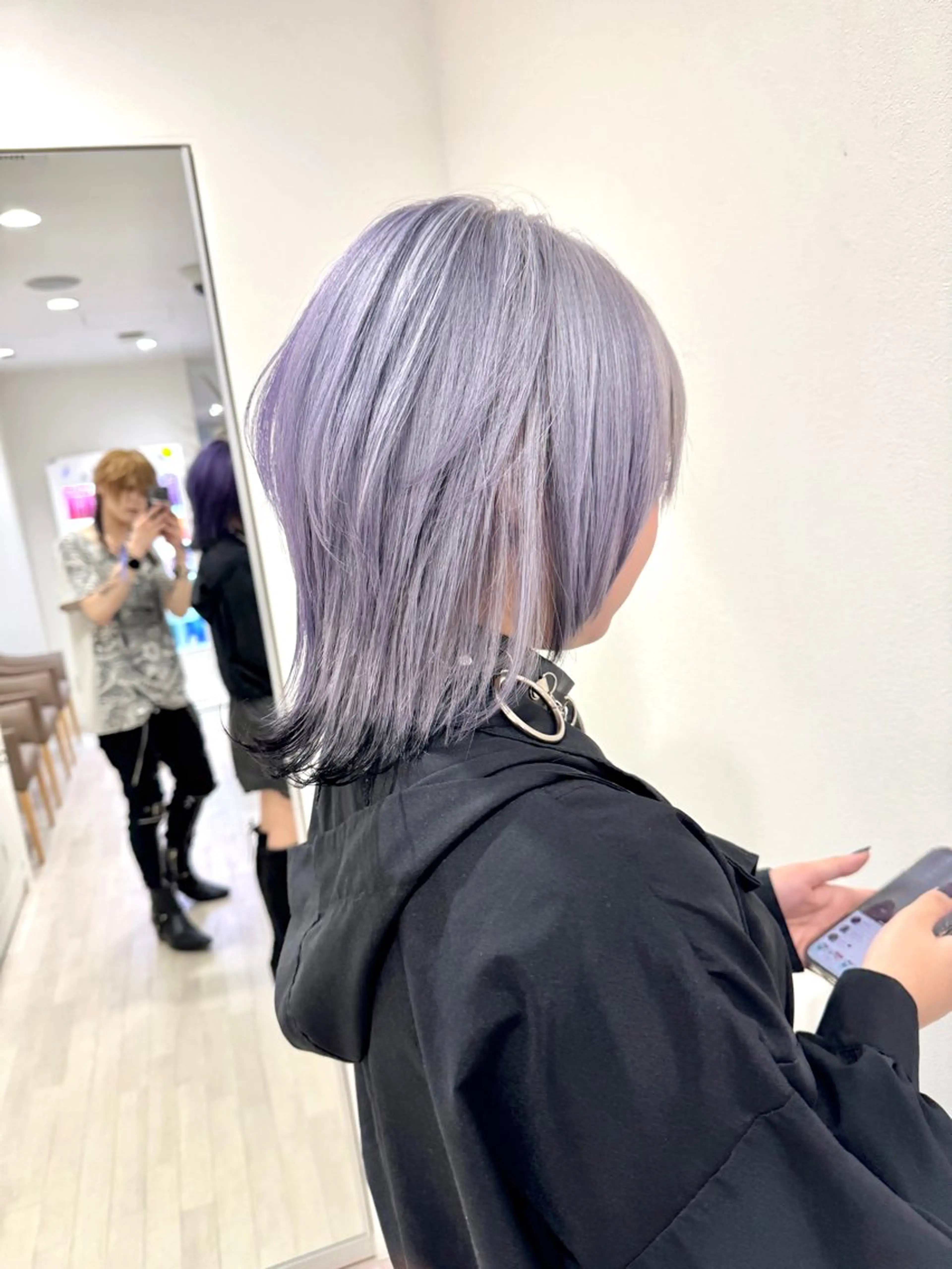 ショート カラー ヘアカラー Re:st所属・Miyavi/カラー ショートボブのヘアスタイル