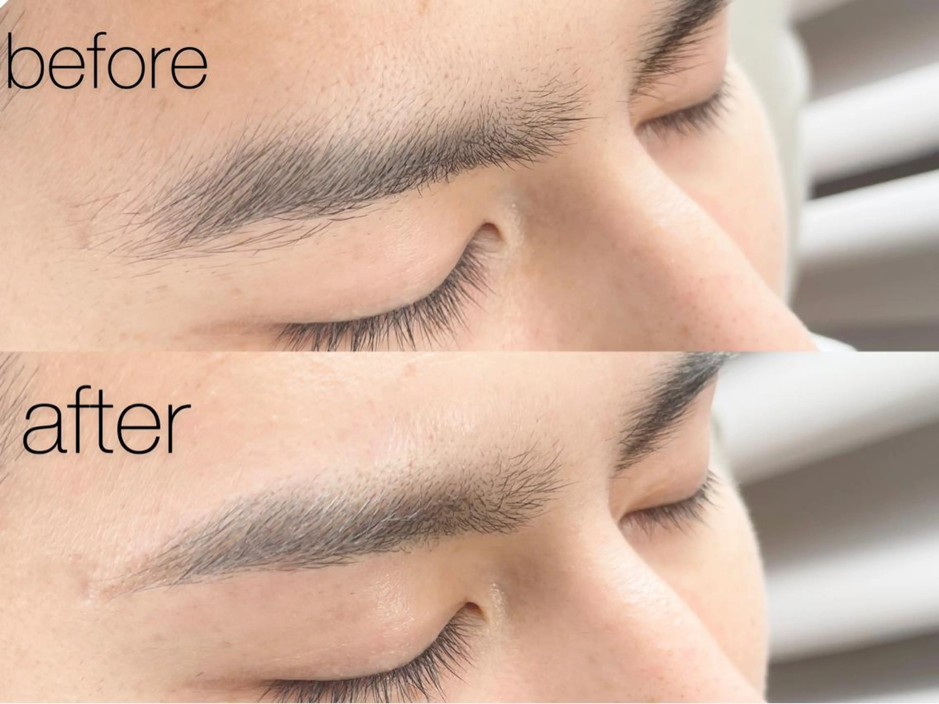 【眉毛】メンズ眉毛アイブロウ👑間引き・保湿パック付きの写真