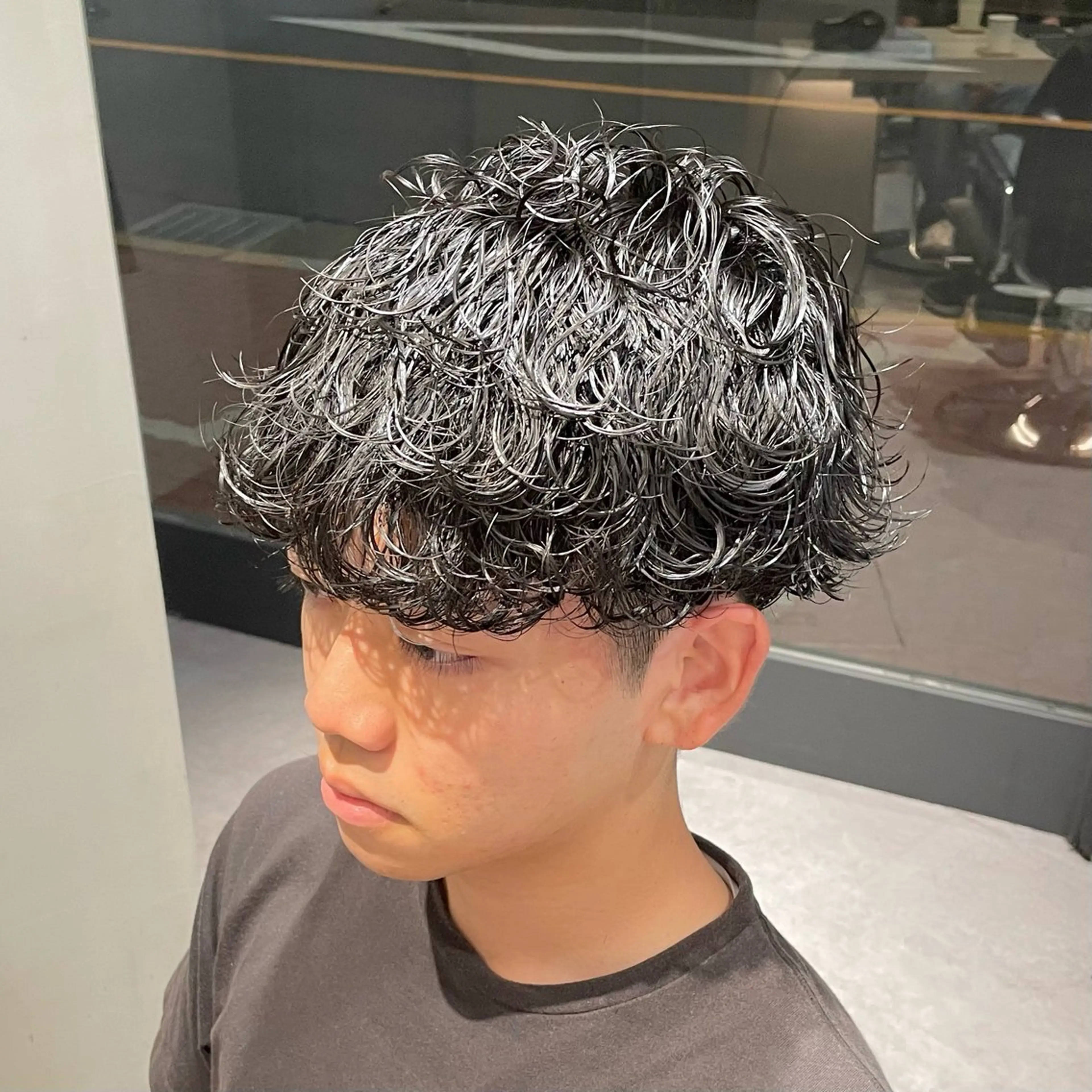 パーマ メンズ 波巻きパーマ lucy.所属・🏝🌞メンズ人気 平澤日向🌞🏝のヘアスタイル