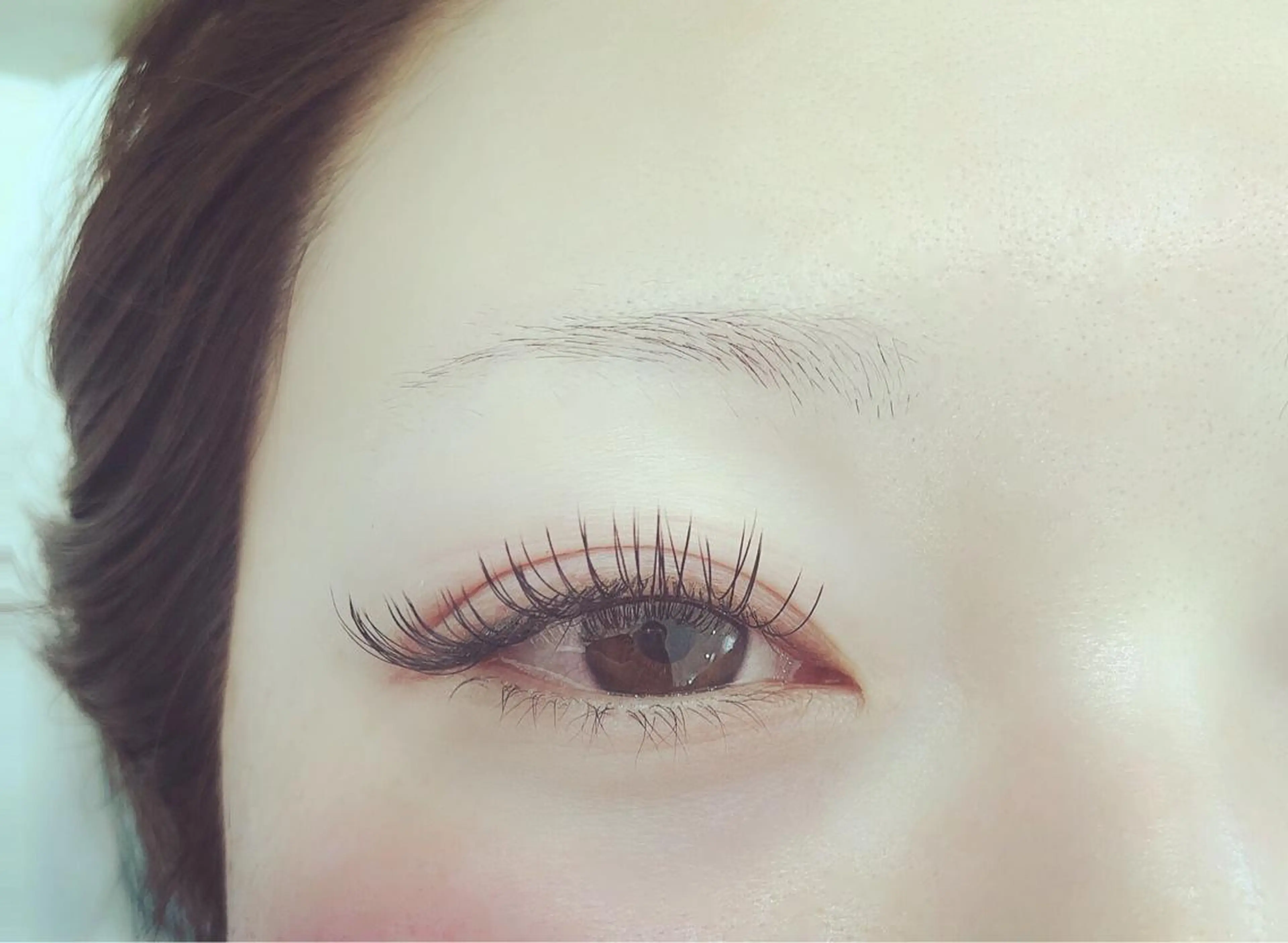 話題のフラットラッシュ！プレミアセーブル✖️国産グルー！持続力UP 120本(仕上げのコーティング込み)の写真