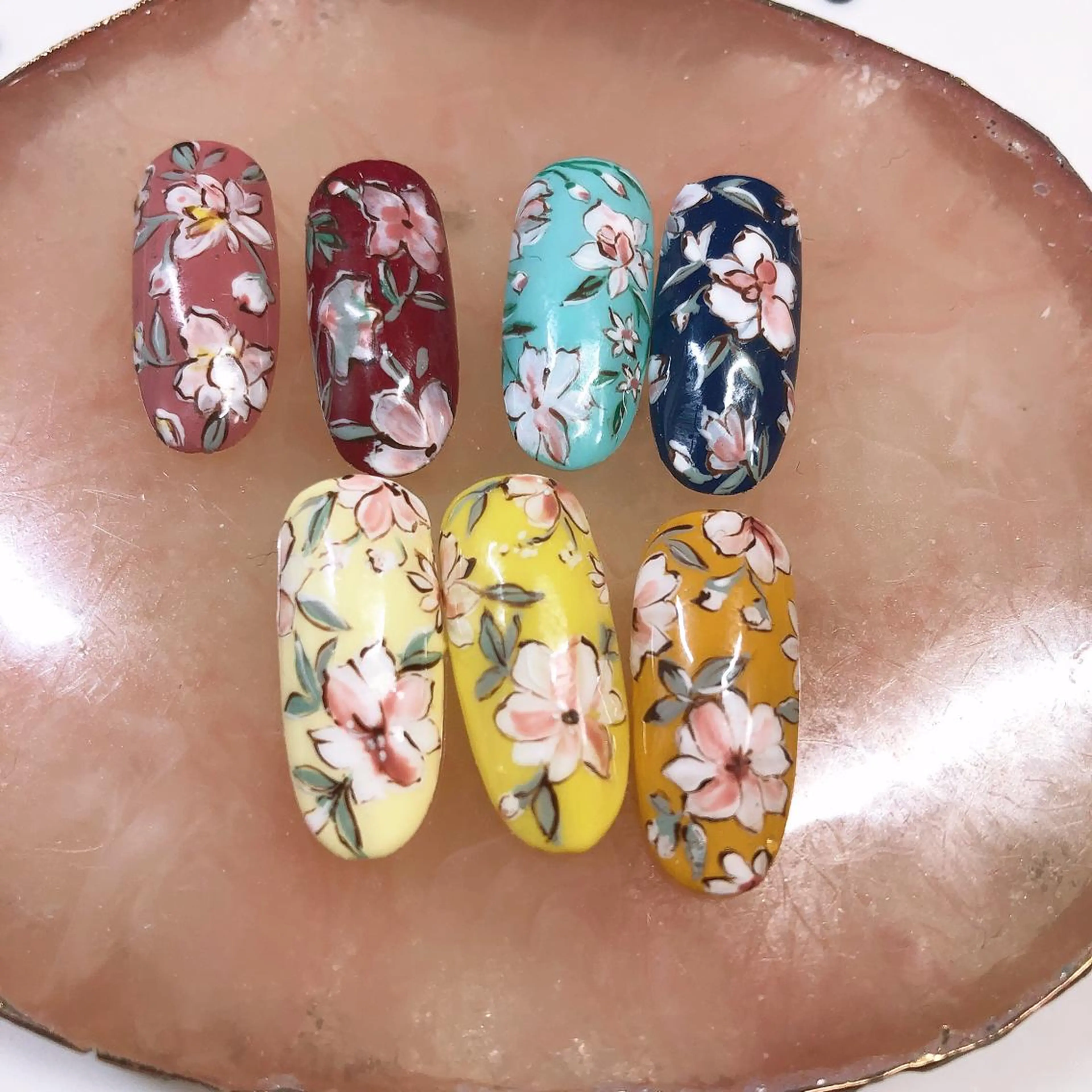 ネイル フラワーネイル 奥園 良恵のネイルデザイン