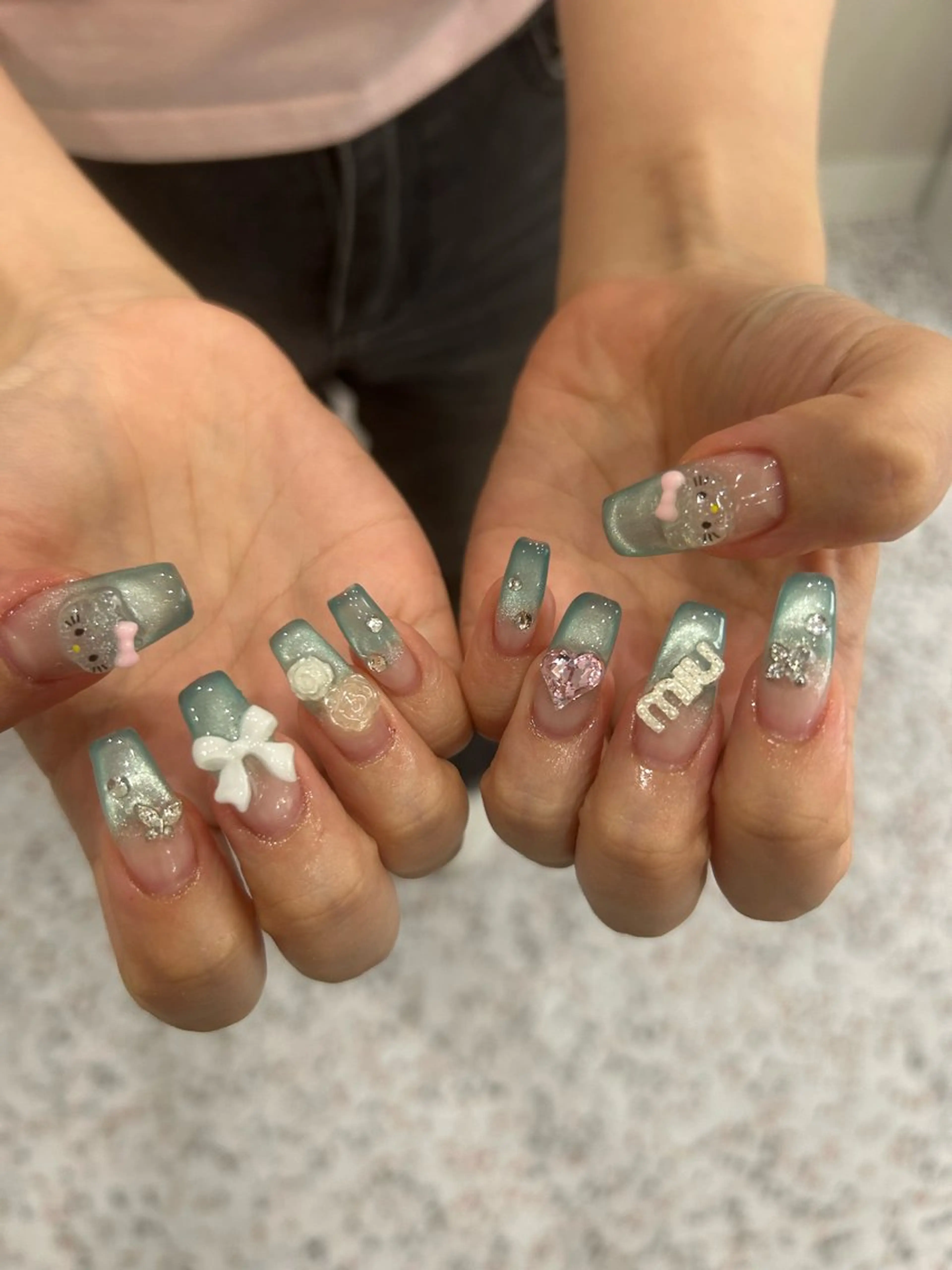 長さだし10本アートし放題🩵オフケア込みの写真