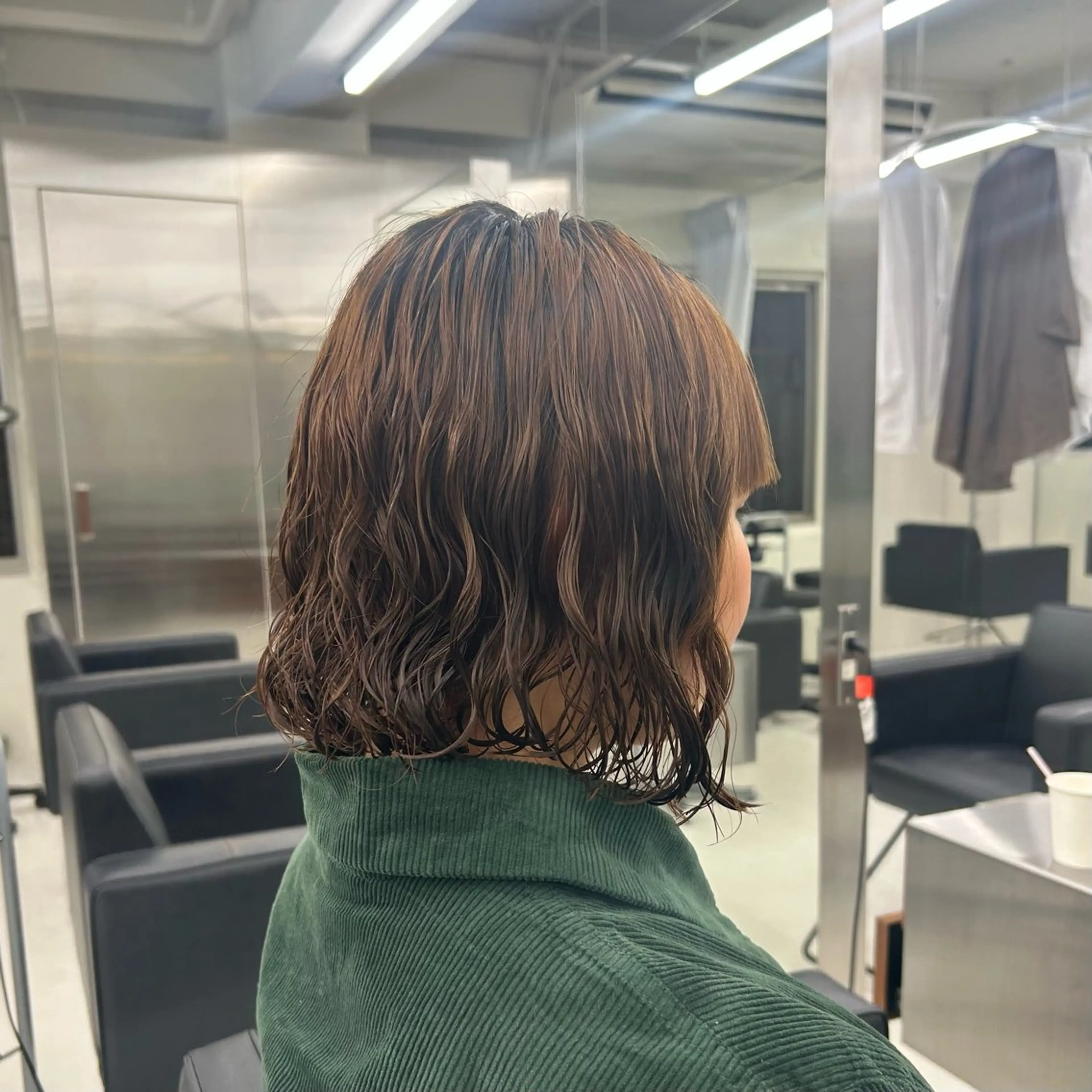 ミディアム パーマ パーマ リタッチ レディース パーマ/ 育斗のヘアスタイル