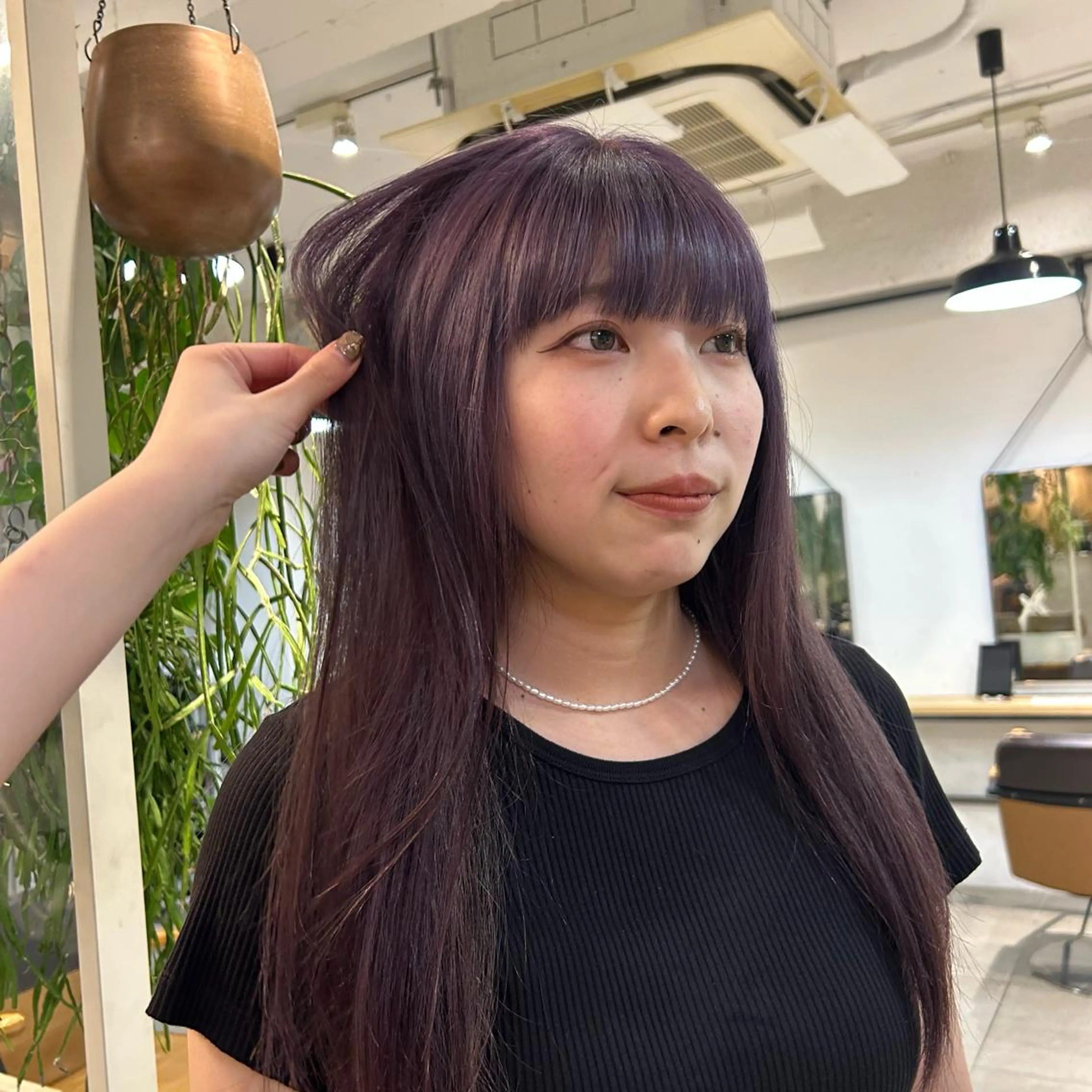 ロング カラー ラベンダーカラー ヘアカラー じゅわっと暖色カラー 🍊Moemiのヘアスタイル