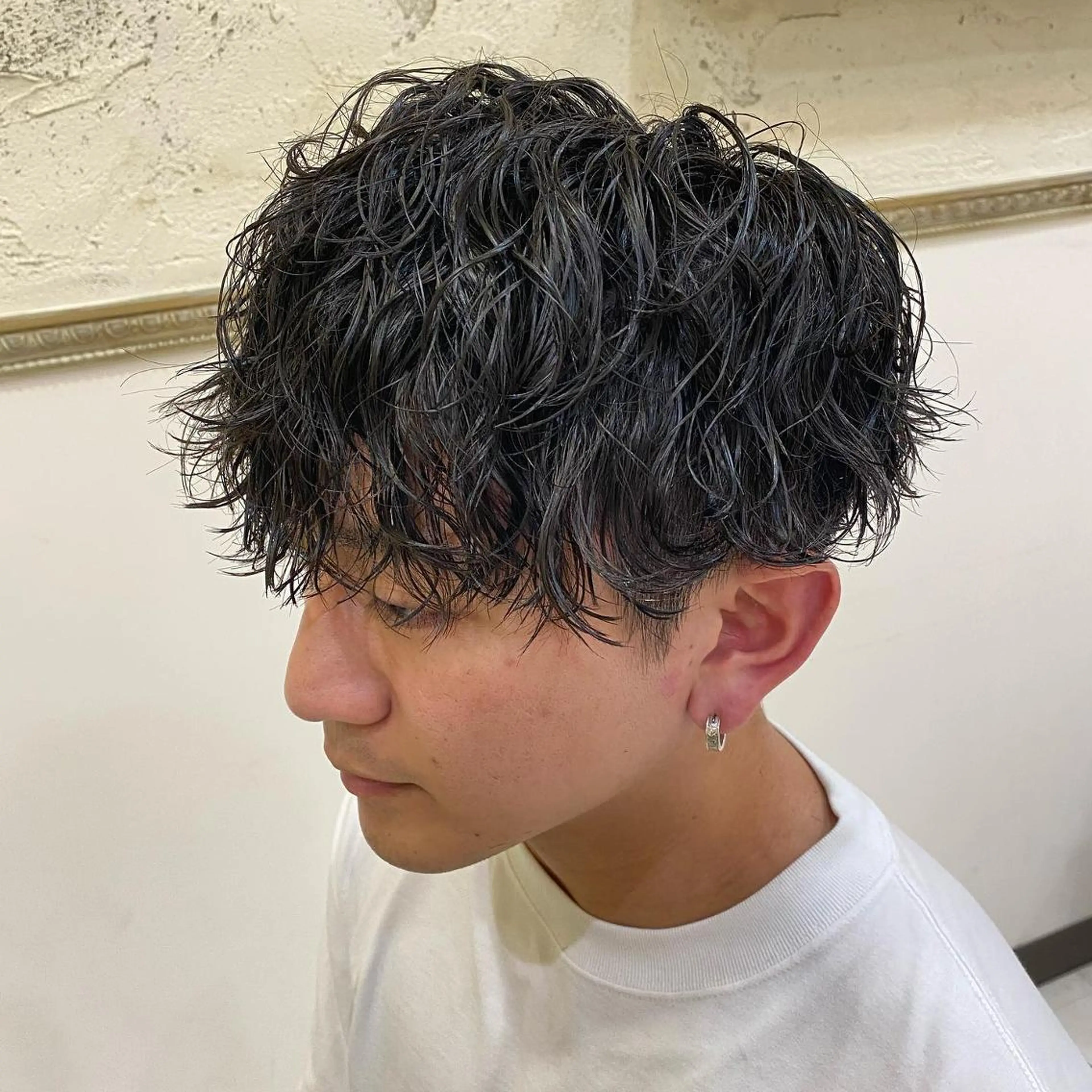 パーマ メンズ フェードカット メンズパーマ プードルパーマ メンズツイストパーマ ツイストスパイラルパーマ 年間2000名担当◎ パーマ職人/仲原佑樹のヘアスタイル