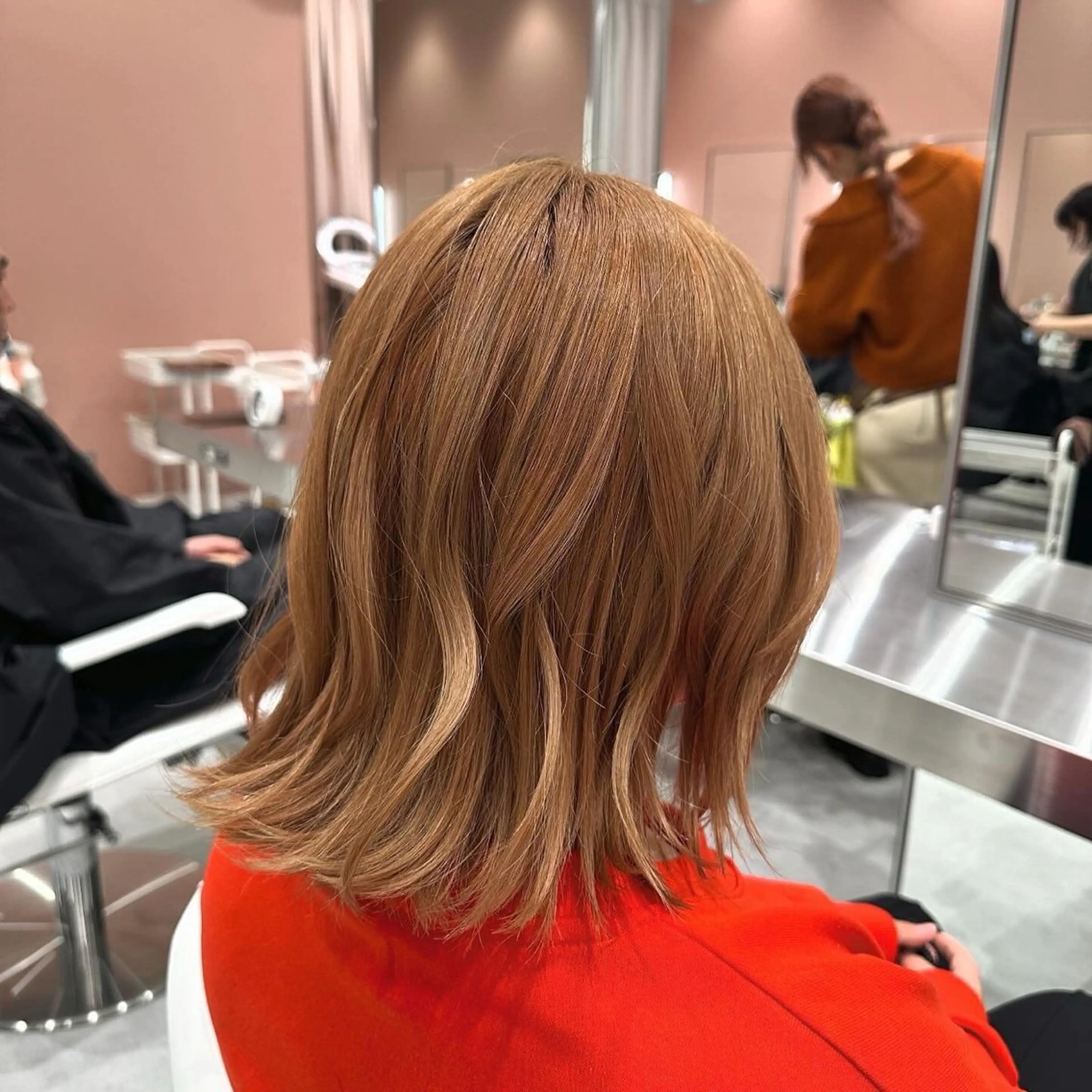 ミディアム 外ハネヘア TRUNS所属・こうた/髪質改善 ストレート/ヘアケアのヘアスタイル