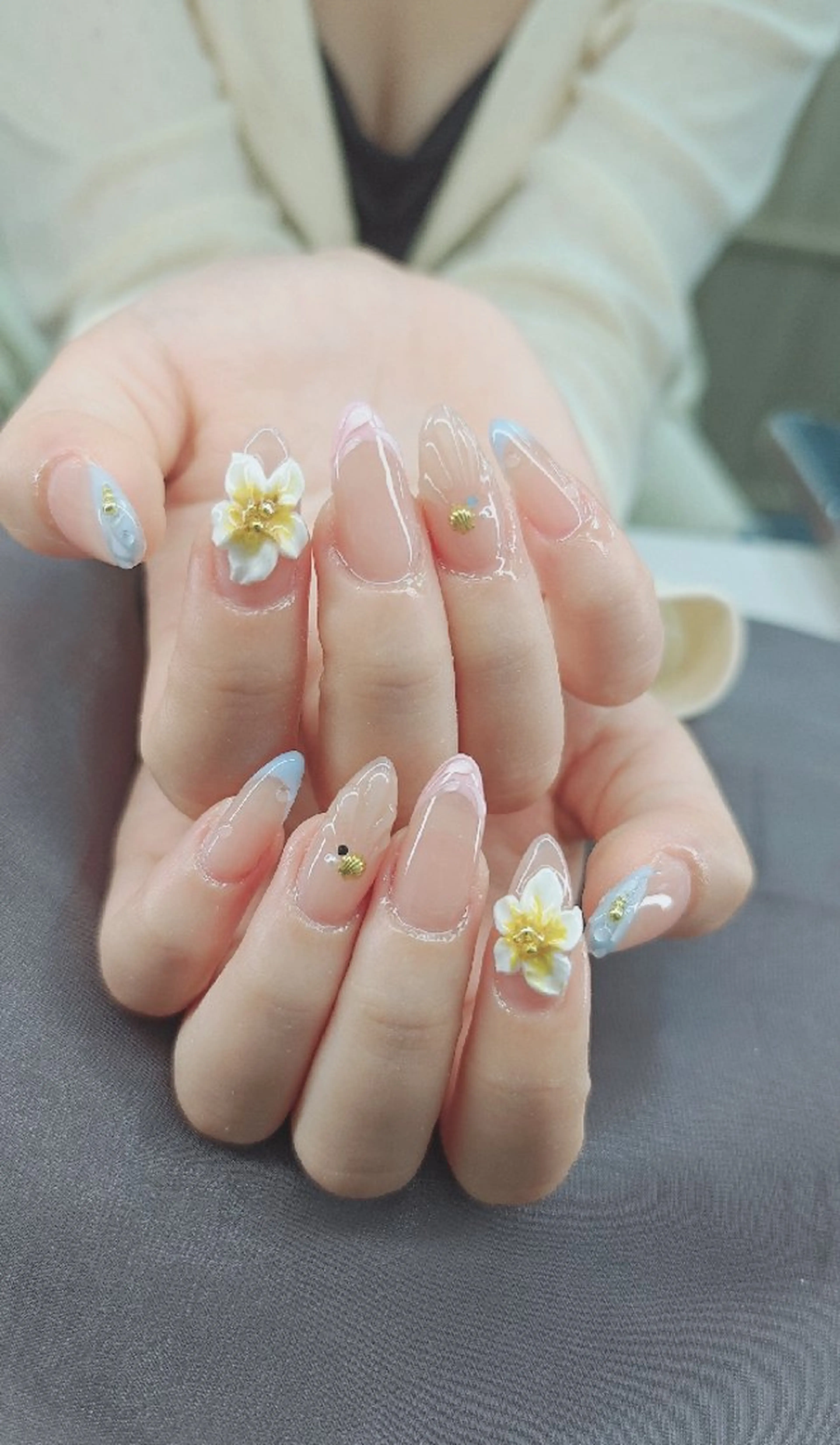 ネイル べっ甲ネイル チークネイル フレンチネイル 韓国ネイル ニュアンスネイル ハンドネイル ♡Sherry  Nail♡のネイルデザイン